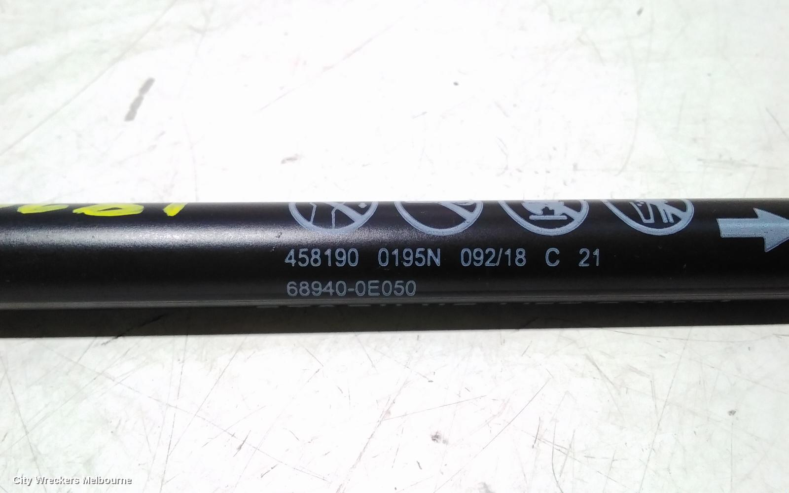 TOYOTA KLUGER HATCH STRUT, TAILGATE STRUT (LH SIDE), NON POWER LIFT TYPE, GSU50/GSU55, 12/2013 - 02/2021 - Image 3
