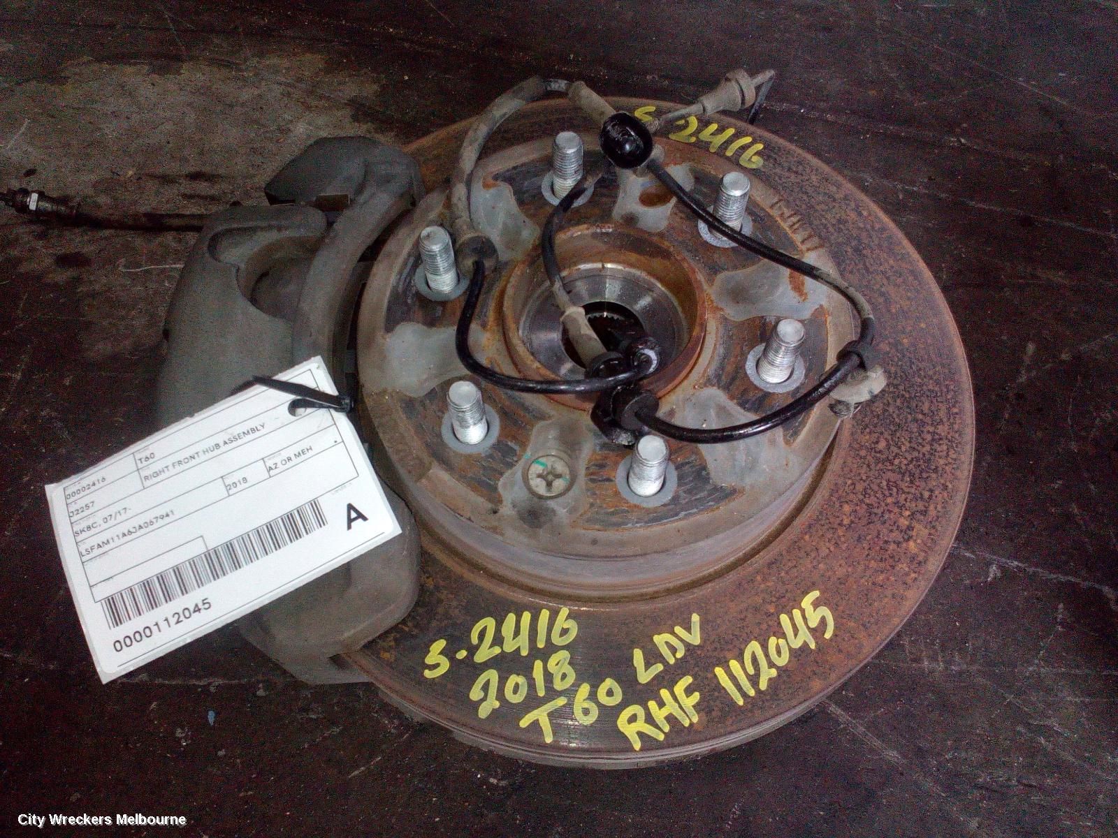 LDV T60 RIGHT FRONT HUB ASSEMBLY, SK8C, 07/2017 - 08/2021 - Image 3
