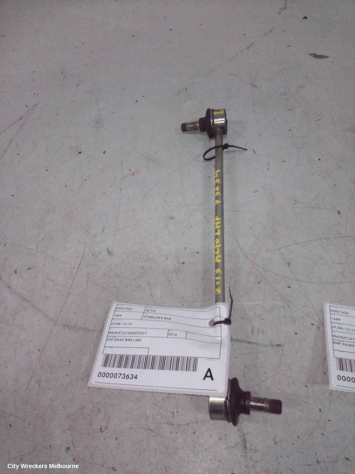 SUZUKI ALTO STABILISER BAR, 07/2009 - 12/2014 - Image 1