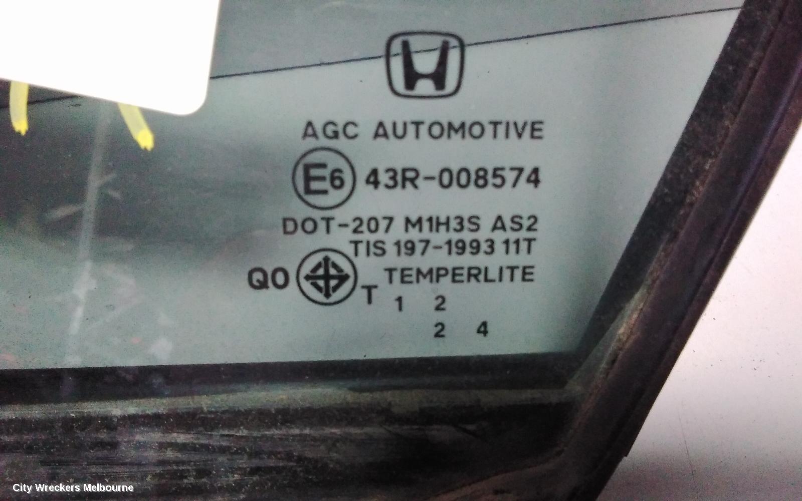 HONDA CIVIC LEFT FRONT 1/4 DOOR GLASS, 9TH GEN 02/2012 - 05/2016 - Image 3