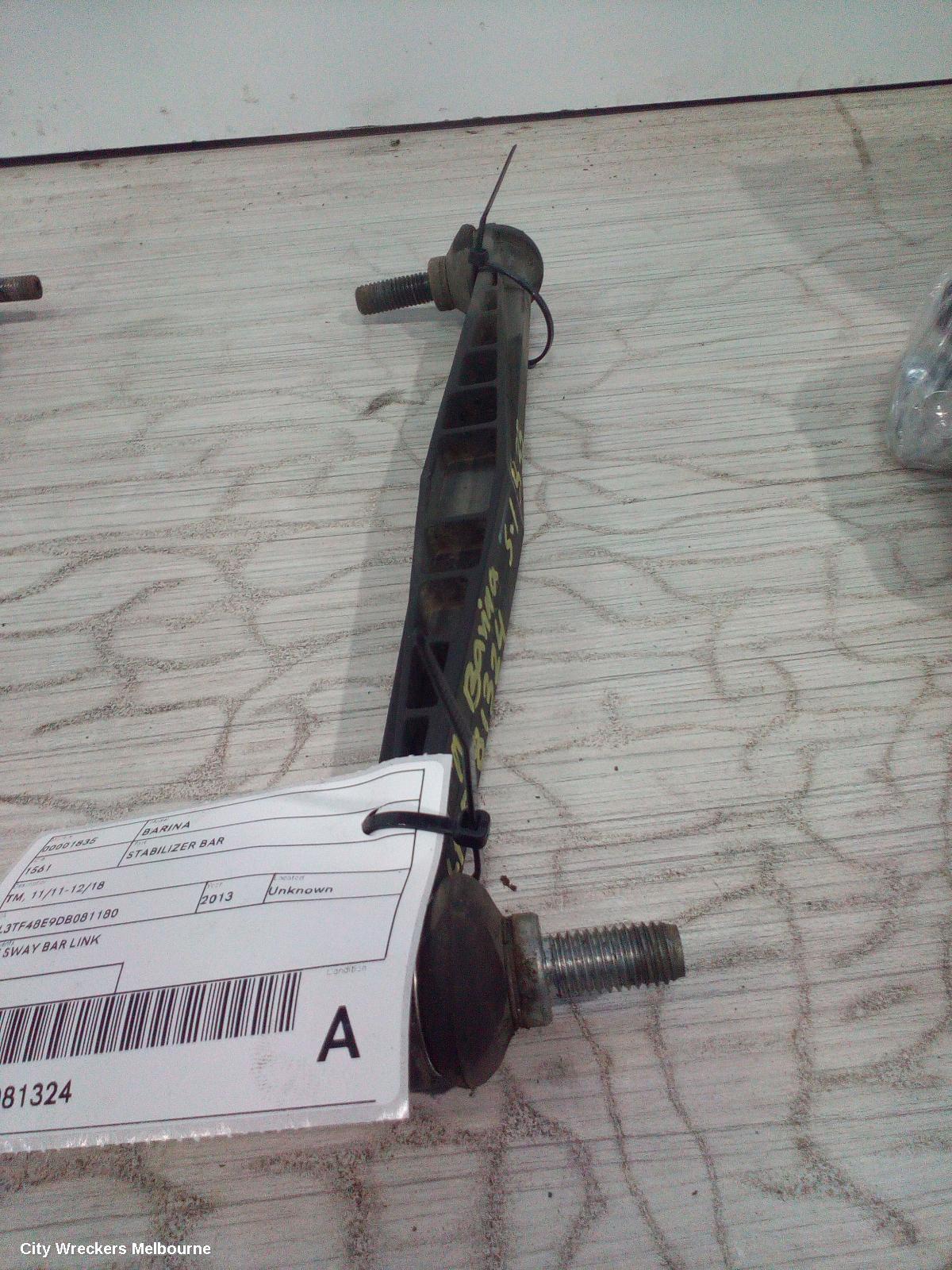 HOLDEN BARINA STABILISER BAR, TM, 09/2011 - 12/2018 - Image 1