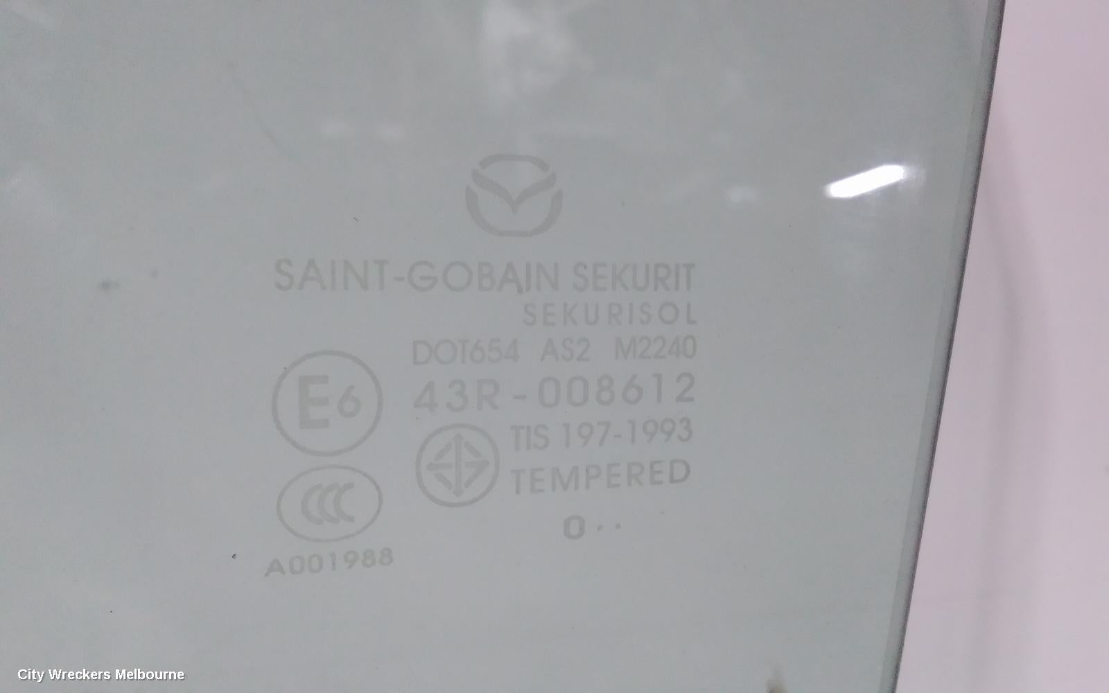 MAZDA CX9 LEFT REAR DOOR WINDOW, TB, 12/2007 - 12/2015 - Image 2