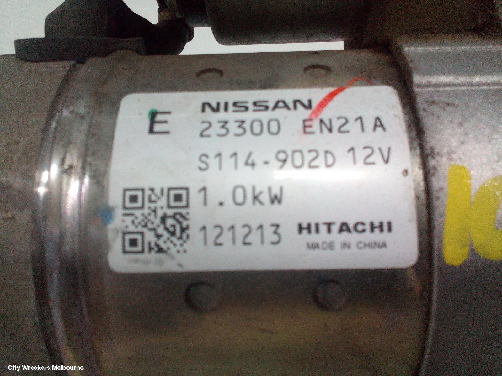 NISSAN PULSAR STARTER, PETROL, 1.8, MRA8DE, B17/C12, 12/2012 - 12/2017 - Image 3