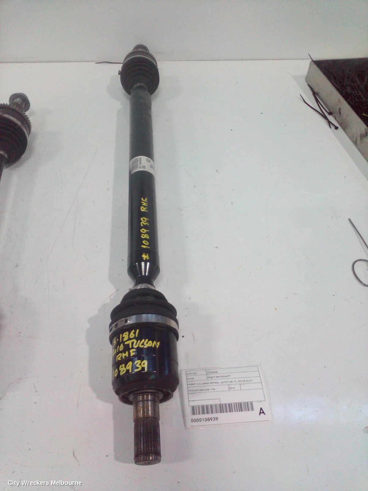 HYUNDAI TUCSON RIGHT DRIVESHAFT, FRONT, 2.0, G4NA, PETROL, AUTO T/M, TL, 07/2015 - 01/2021 - Image 2