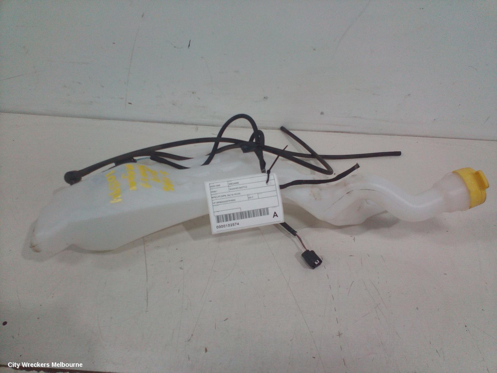 RENAULT MEGANE WASHER BOTTLE, BFB/LFF/KFB, 06/2016 - 02/2020 - Image 1