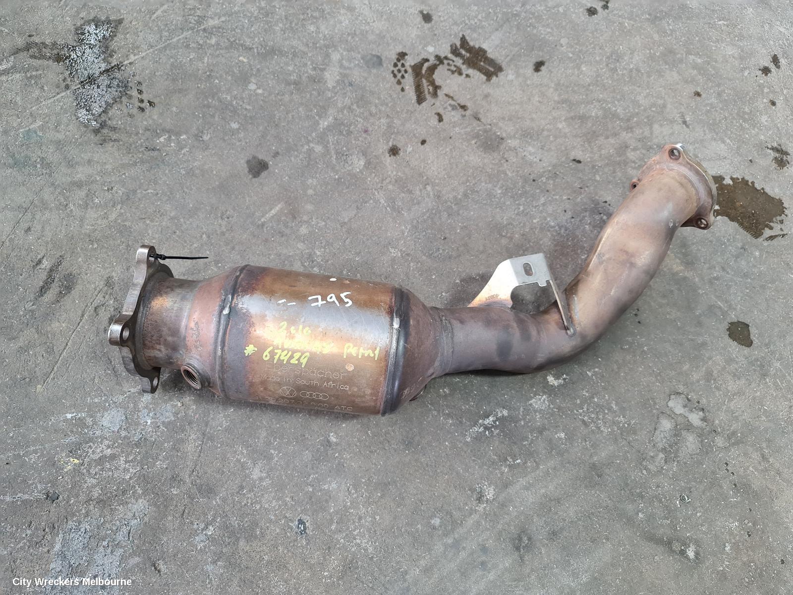 AUDI A5 CATALYTIC CONVERTER, UNDER CAR-CAT TYPE, 2.0, PETROL, CDNC/CNCD CODE, 8T, 08/2009 - 11/2016 - Image 1