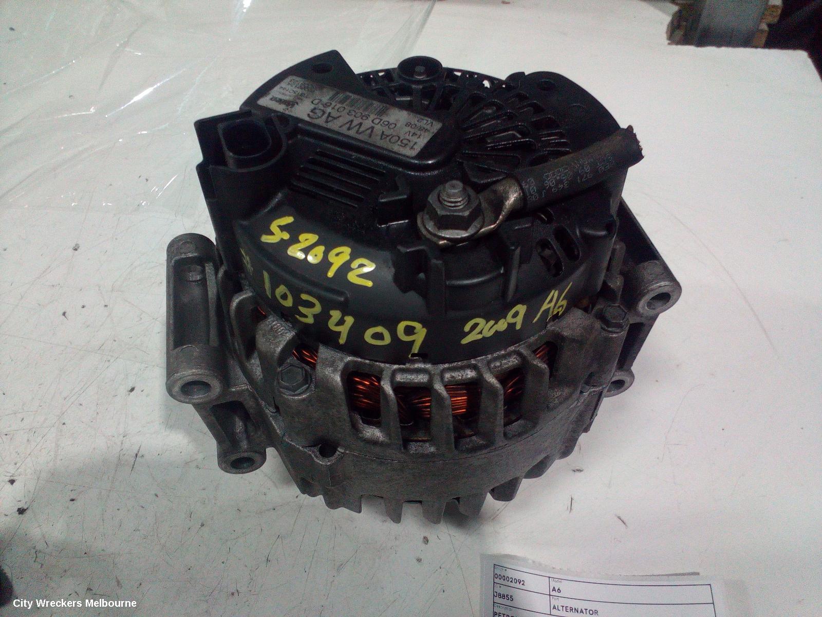 AUDI A6 ALTERNATOR, PETROL, 2.0, TURBO, C6/4F (A6), 09/2006 - 06/2011 - Image 1