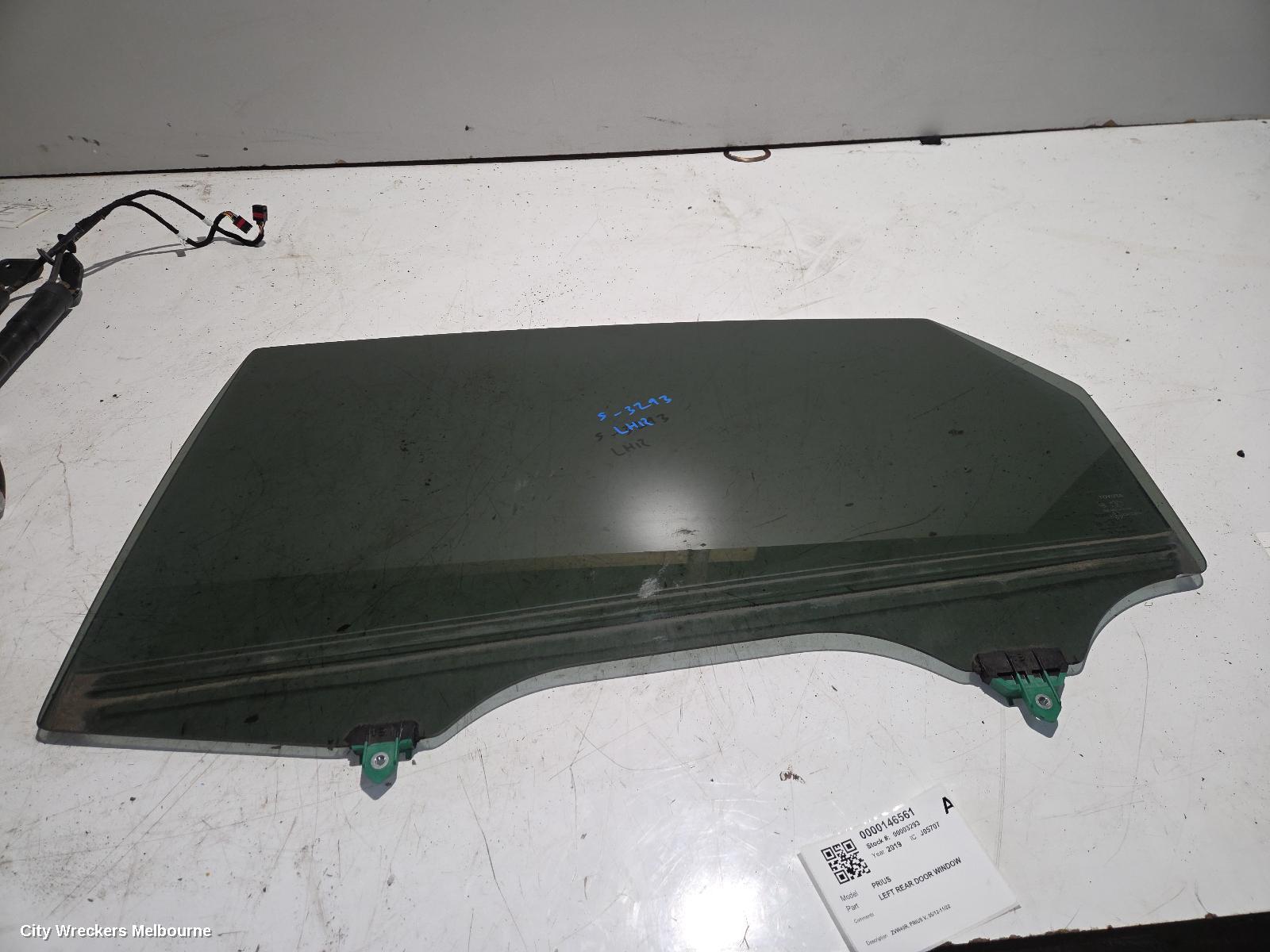 TOYOTA PRIUS LEFT REAR DOOR WINDOW, ZVW40R, PRIUS V, 05/2012 - 11/2022 - Image 1