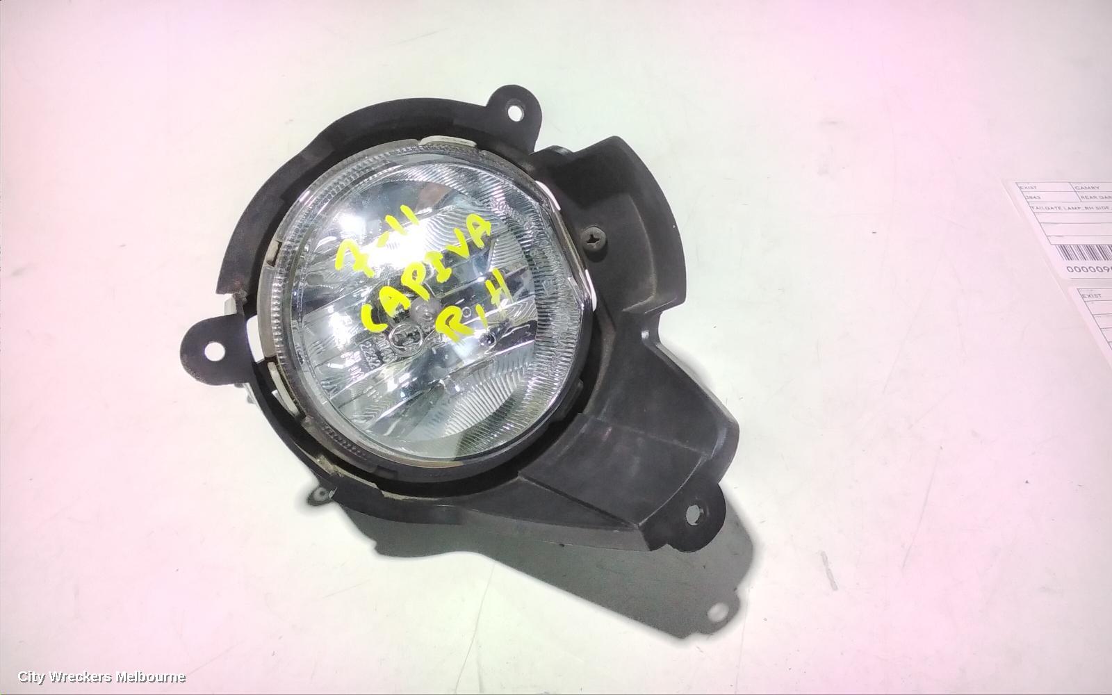 HOLDEN CAPTIVA RIGHT INDICATOR/FOG/SIDE, BUMPER FOGLAMP, CX/LX/SX (4TH VIN = C), CG, 09/2006 - 02/2011 - Image 1