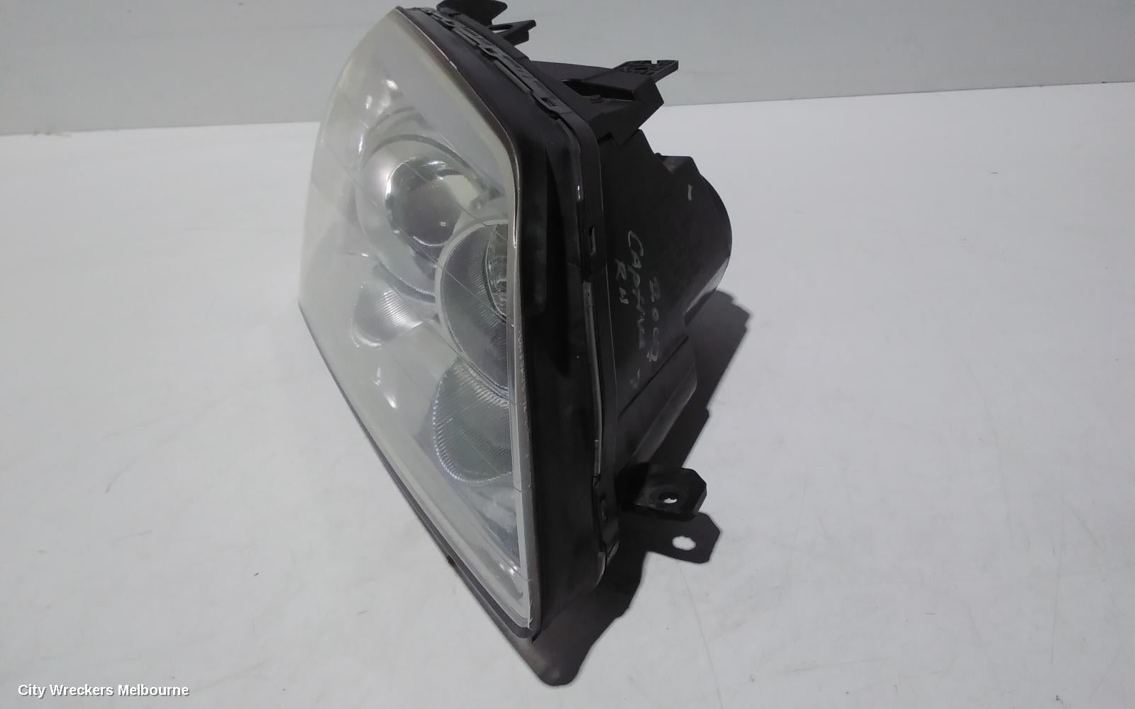 HOLDEN CAPTIVA RIGHT HEADLAMP, CG, CX/LX/SX/CAPTIVA 7 (4TH VIN = C), CHROME INNER TYPE, 09/2006 - 02/2011 - Image 2