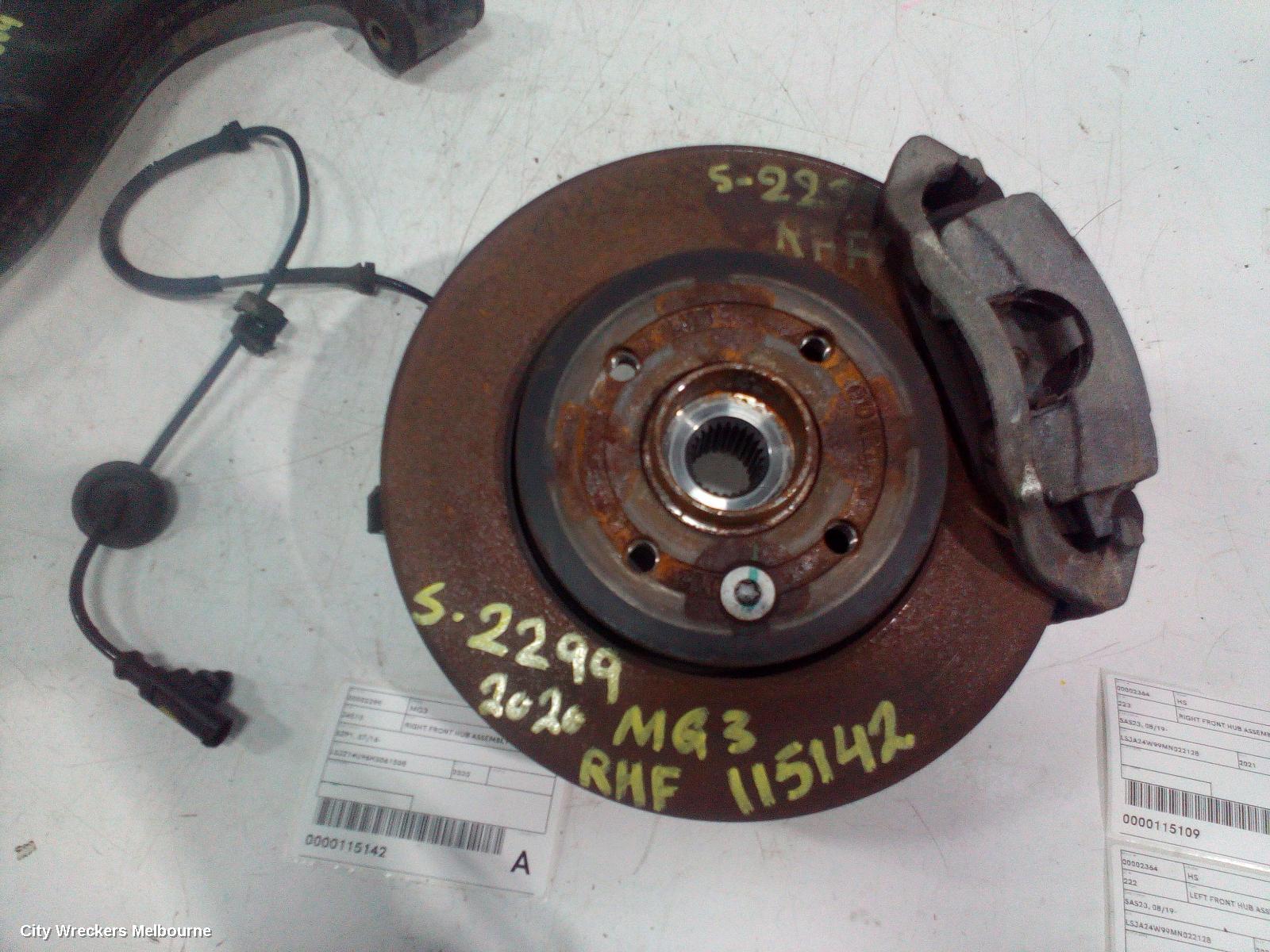 MG MG3 RIGHT FRONT HUB ASSEMBLY, SZP1, 07/2016 - 10/2024 - Image 3