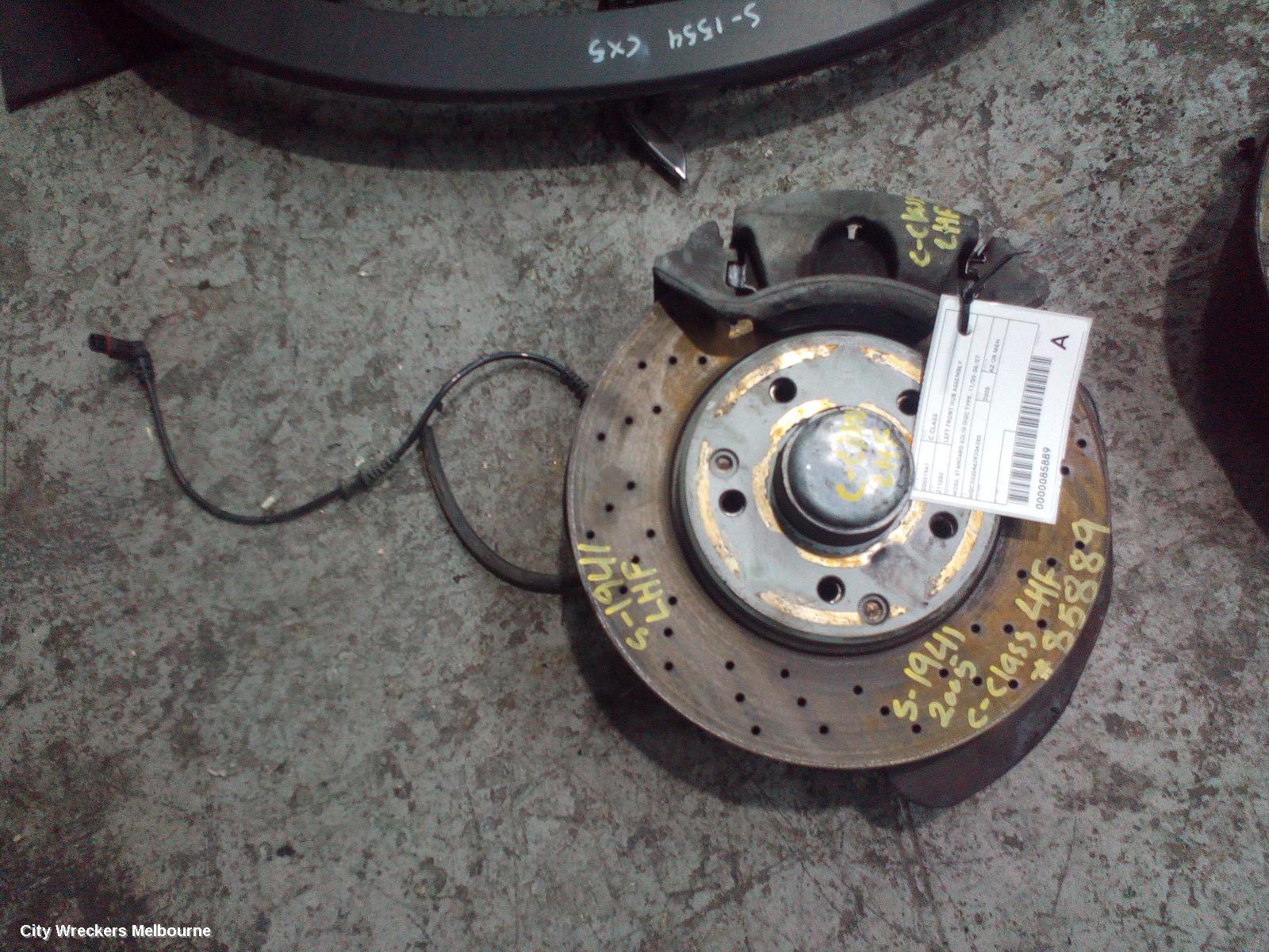 MERCEDES C CLASS LEFT FRONT HUB ASSEMBLY, W203, STANDARD SOLID DISC TYPE, 11/2000 - 06/2007 - Image 2