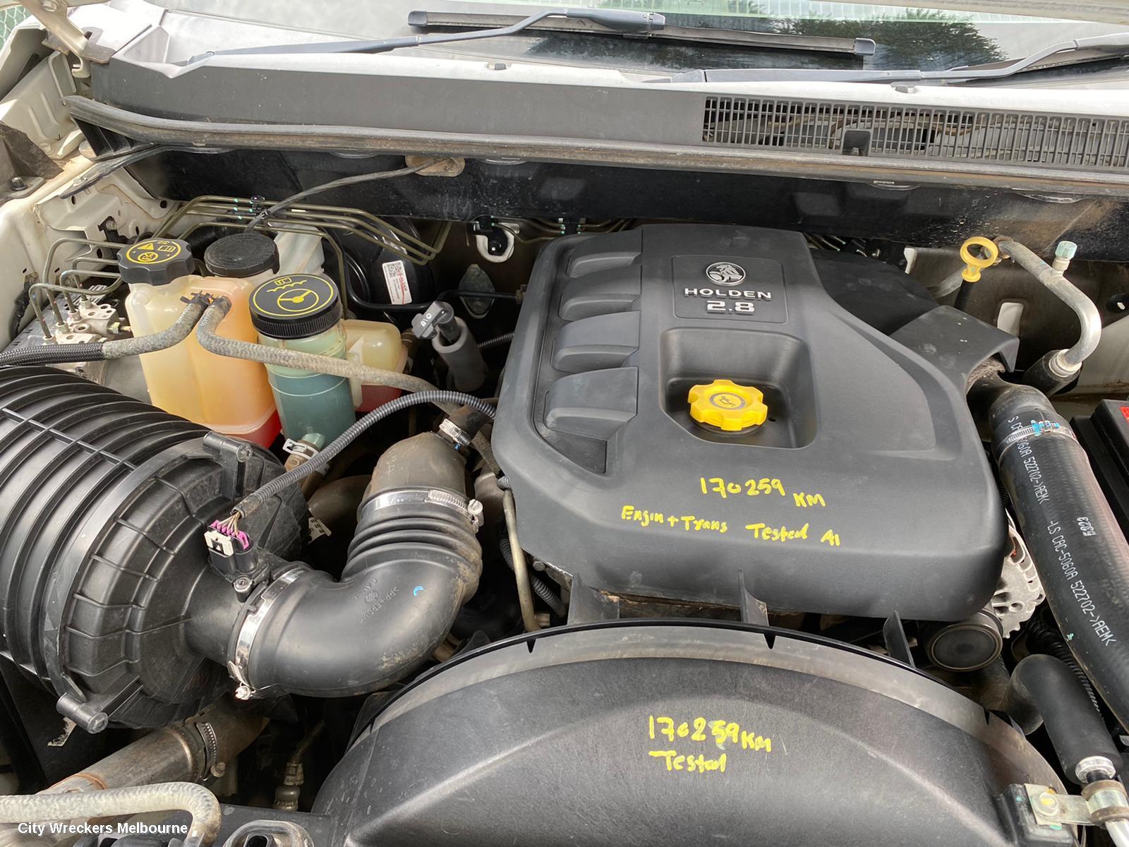 HOLDEN COLORADO TRANS/GEARBOX, AUTO, RWD, DIESEL, 2.8, APR, TURBO, 6 SPEED, RG, 01/2012 - 06/2016 - Image 1