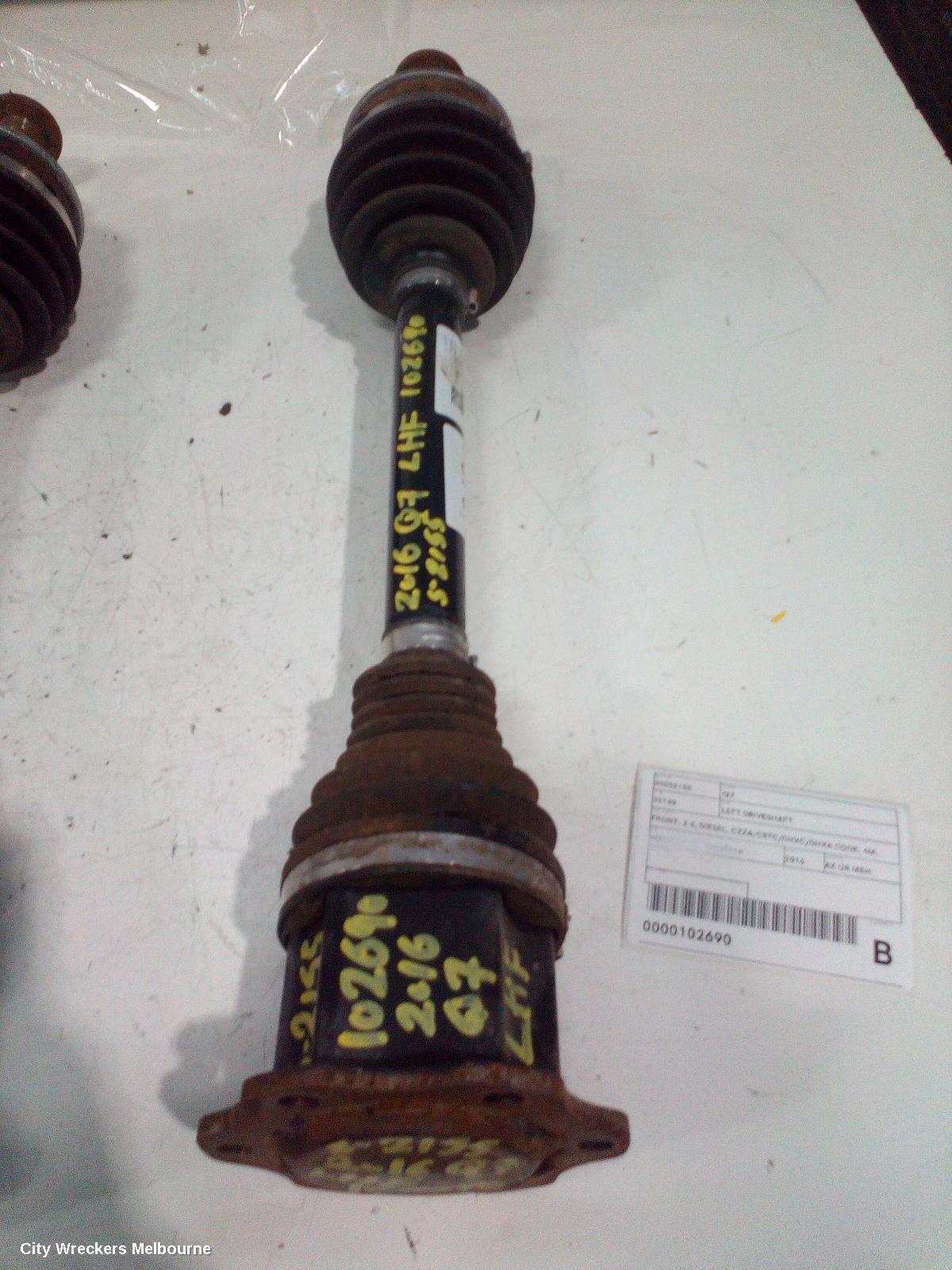AUDI Q7 LEFT DRIVESHAFT, FRONT, 3.0, DIESEL, CZZA/CRTC/DHXC/DHXA CODE, 4M, 09/2015 ONWARDS - Image 2