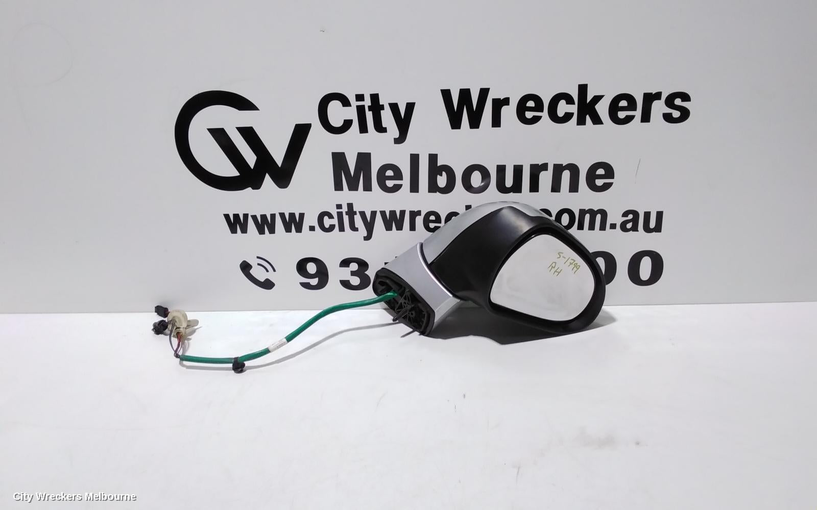 PEUGEOT 308 RIGHT DOOR MIRROR, T7, HATCH/WAGON, POWER FOLDING, 3 PLUG TYPE, 09/2007 - 12/2013 - Image 1