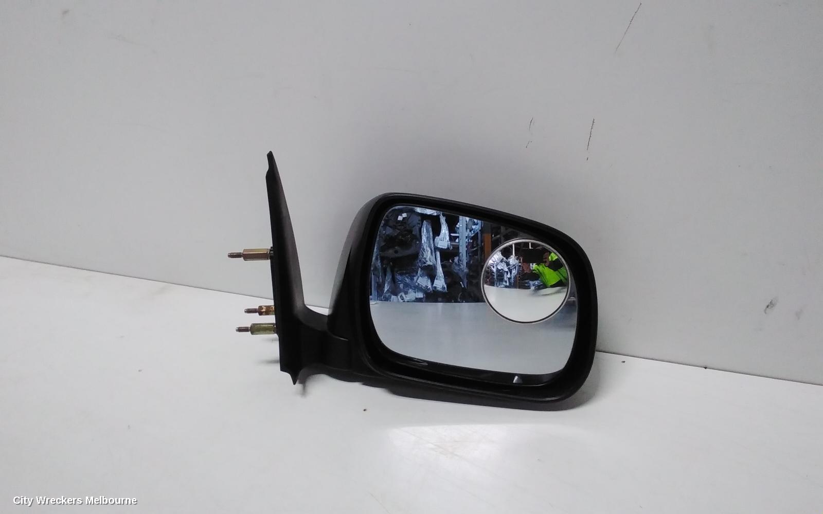 TOYOTA HILUX RIGHT DOOR MIRROR, MANUAL, BLACK, 03/2005 - 08/2015 - Image 1