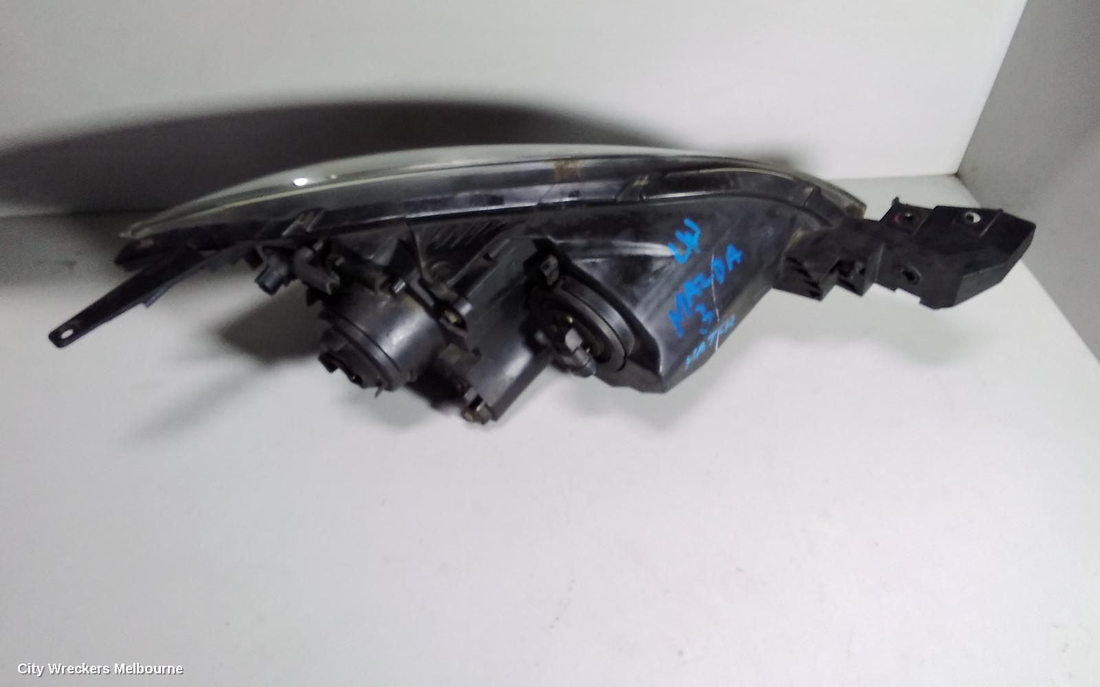 MAZDA 3 LEFT HEADLAMP, BK, SEDAN, NON HID, MANUAL ADJUST TYPE, 10/2003 - 04/2009 - Image 3