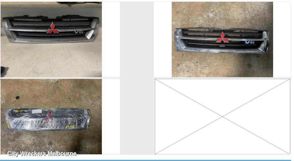 MITSUBISHI PAJERO GRILLE, NM, CHROME, EXCEED, 05/2000 - 10/2002 - Image 1