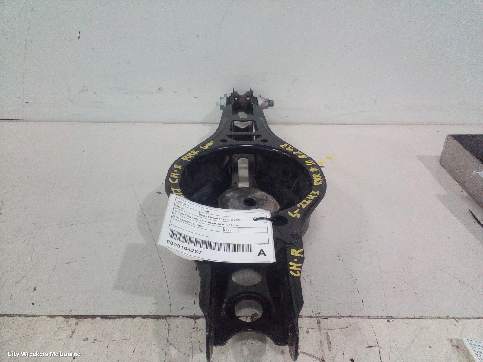 TOYOTA C-HR RIGHT REAR TRAILING ARM, LOWER CONTROL ARM-REAR, GEN 1, 12/2016 ONWARDS - Image 1