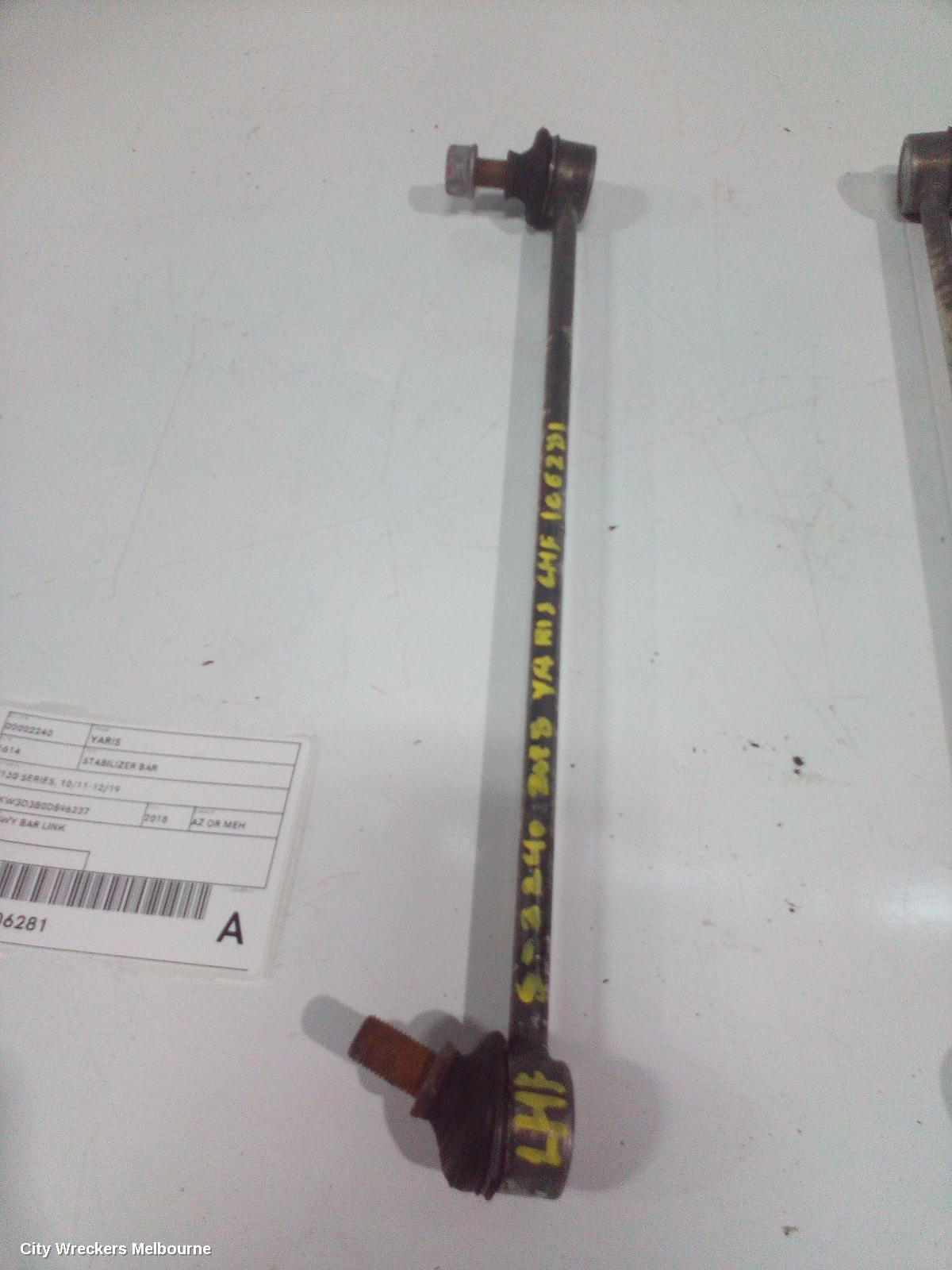 TOYOTA YARIS STABILISER BAR, XP130 SERIES, 10/2011 - 12/2019 - Image 1
