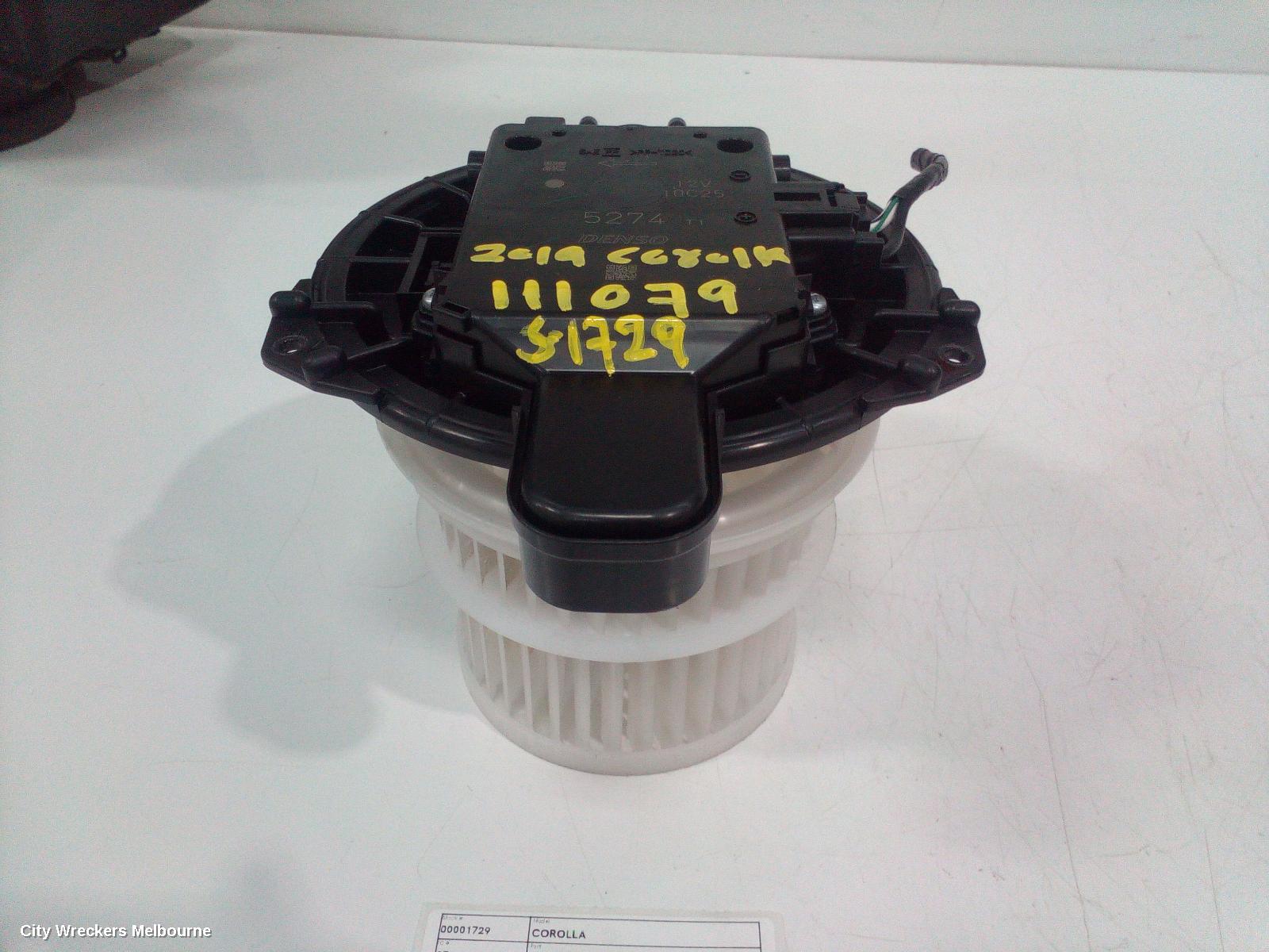 TOYOTA COROLLA HEATER FAN MOTOR, ZRE172R, NON CLIMATE TYPE, 12/2013 - 06/2019 - Image 1