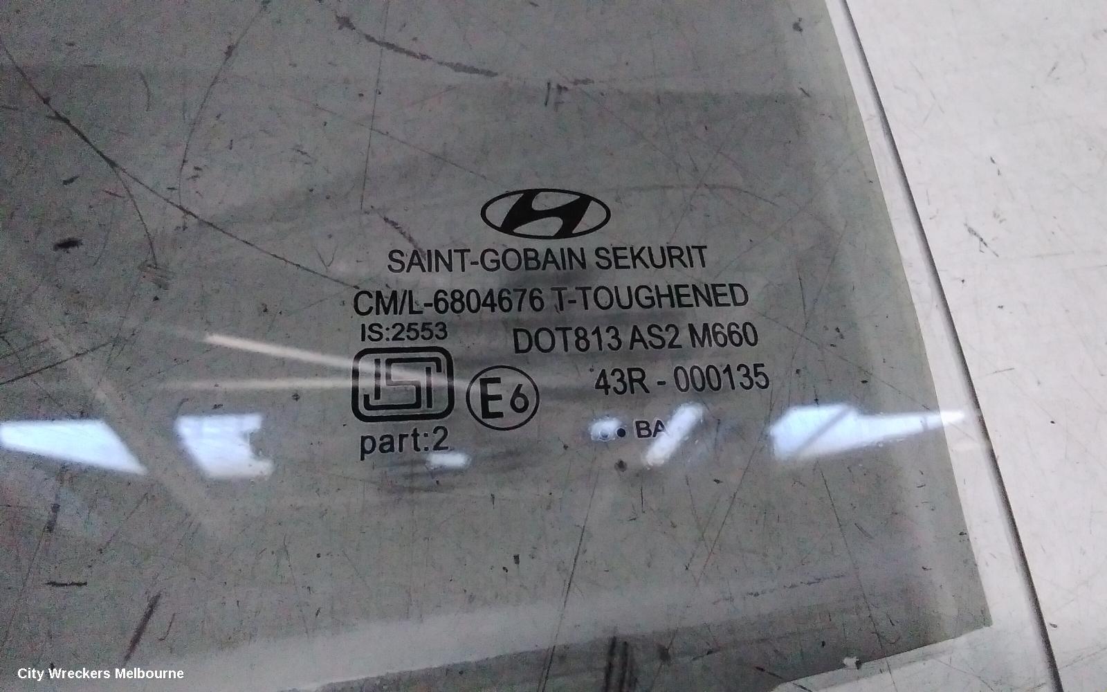 HYUNDAI I30 LEFT REAR DOOR WINDOW, FD, HATCH, 09/2007 - 04/2012 - Image 3