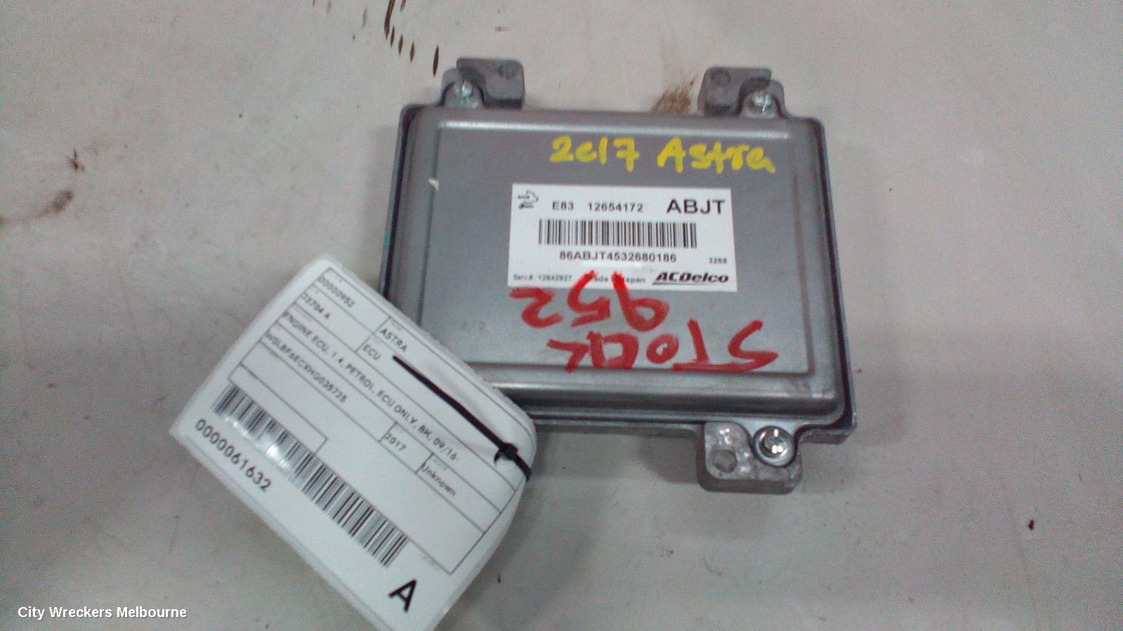 HOLDEN ASTRA ECU, ENGINE ECU, 1.4, PETROL, ECU ONLY, BK, 09/2016 ONWARDS - Image 2