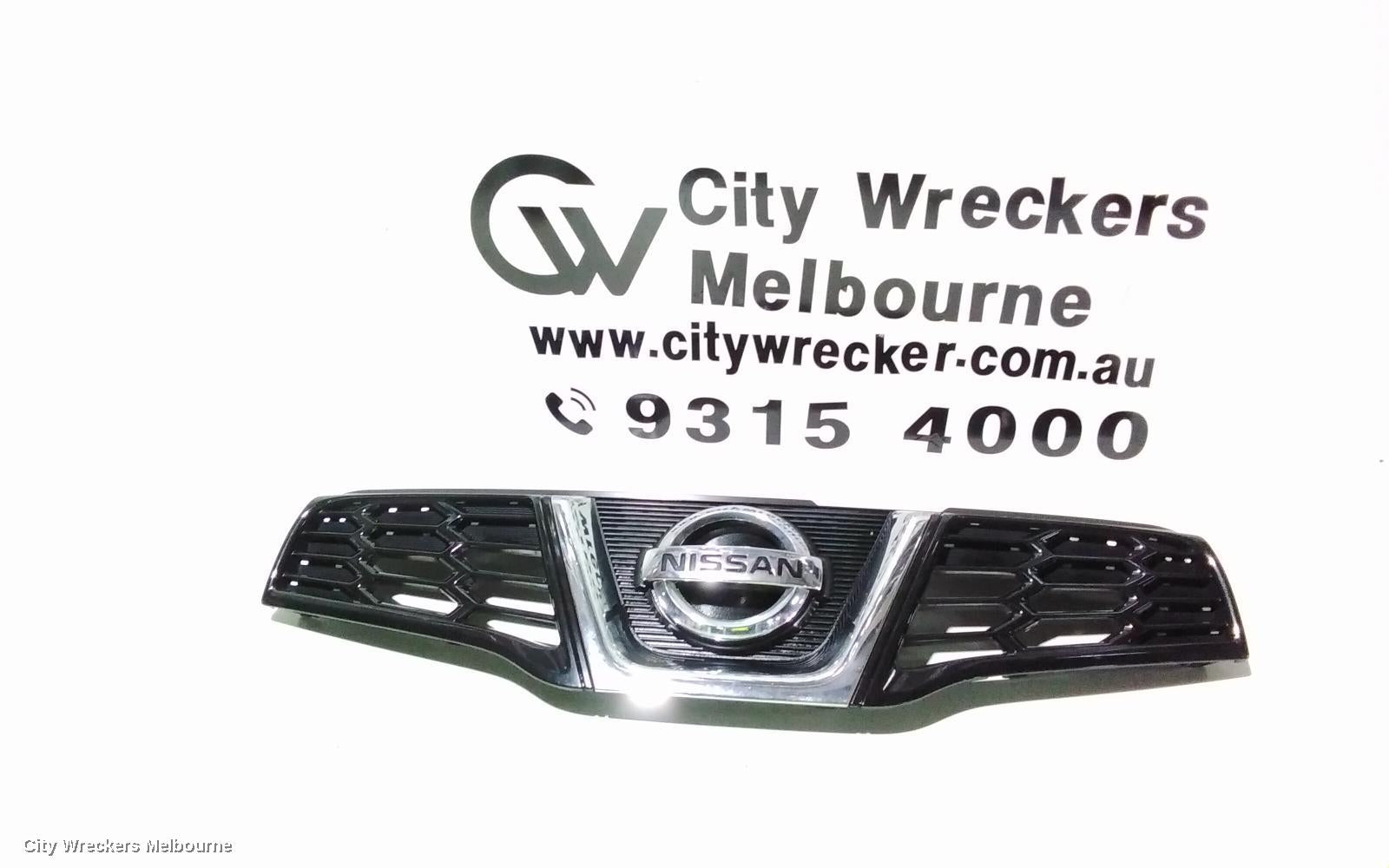 NISSAN DUALIS GRILLE, RADIATOR GRILLE, J10, NON CAMERA TYPE, 04/2010 - 05/2014 - Image 1