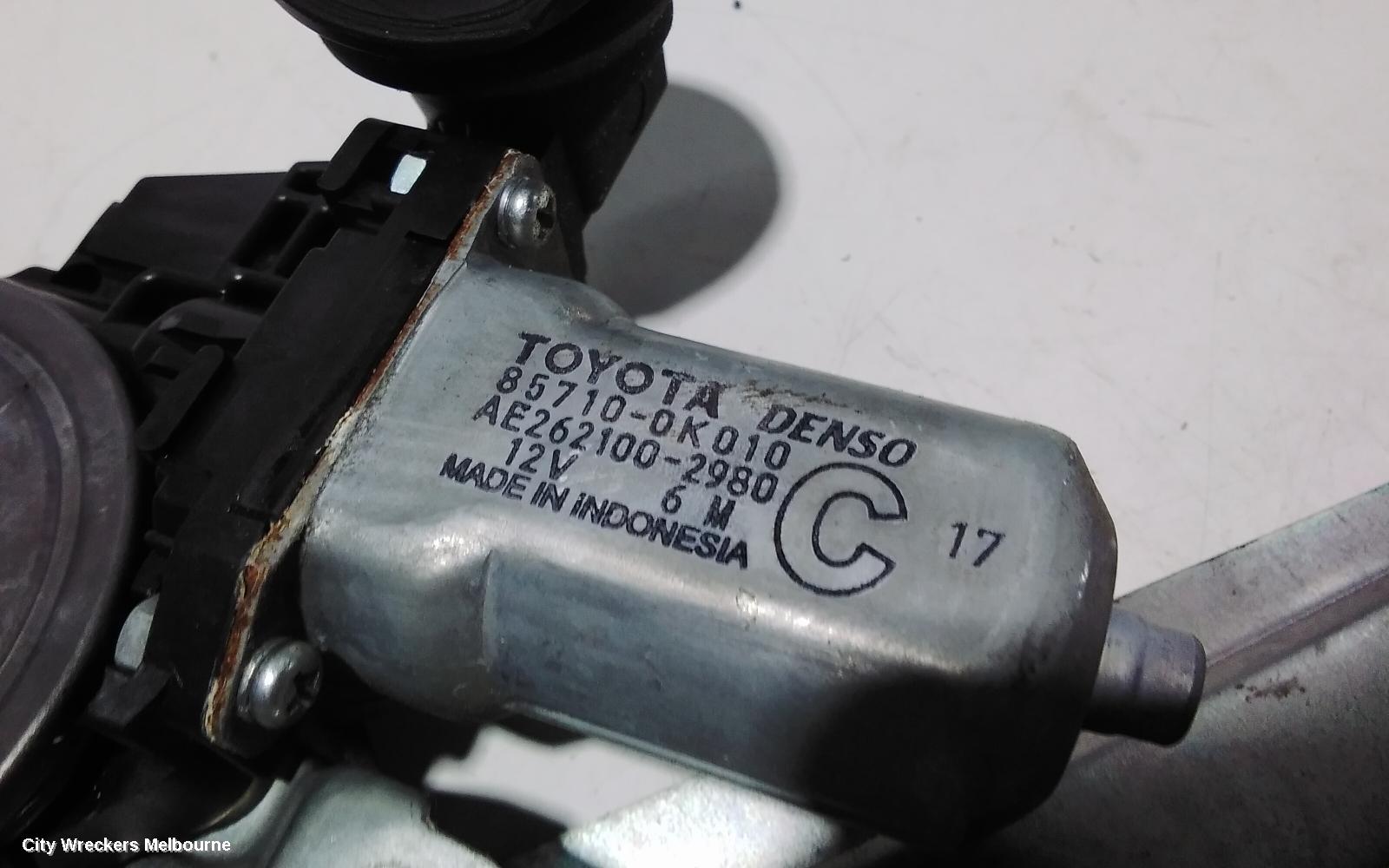 TOYOTA AURION LEFT REAR WND REG/MOTOR, POWER, GSV40R, 10/2006 - 03/2012 - Image 3