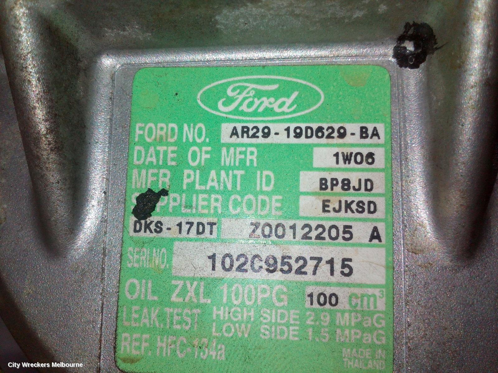 FORD TERRITORY A/C COMPRESSOR, SZ MKI-MKII, 2.7, DIESEL, 04/2011 - 12/2016 - Image 2