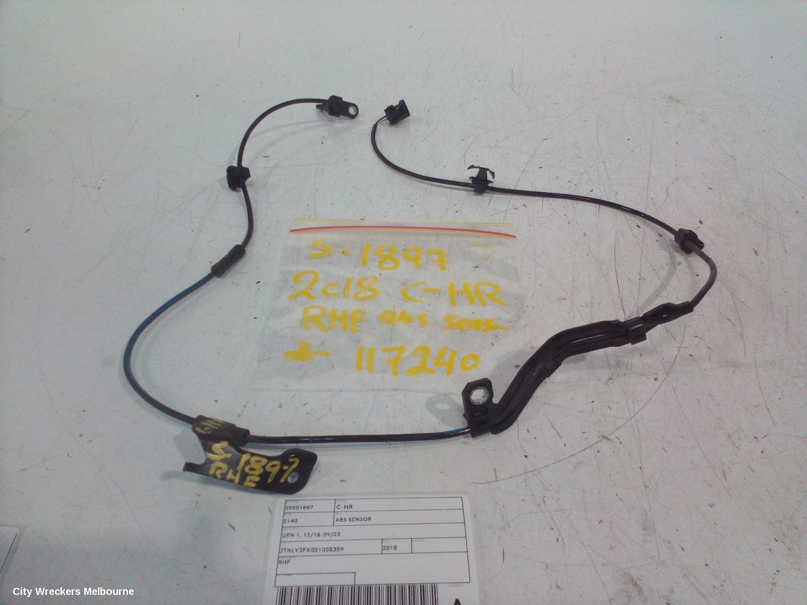 TOYOTA C-HR ABS SENSOR, GEN 1, 12/2016 - 09/2023 - Image 1