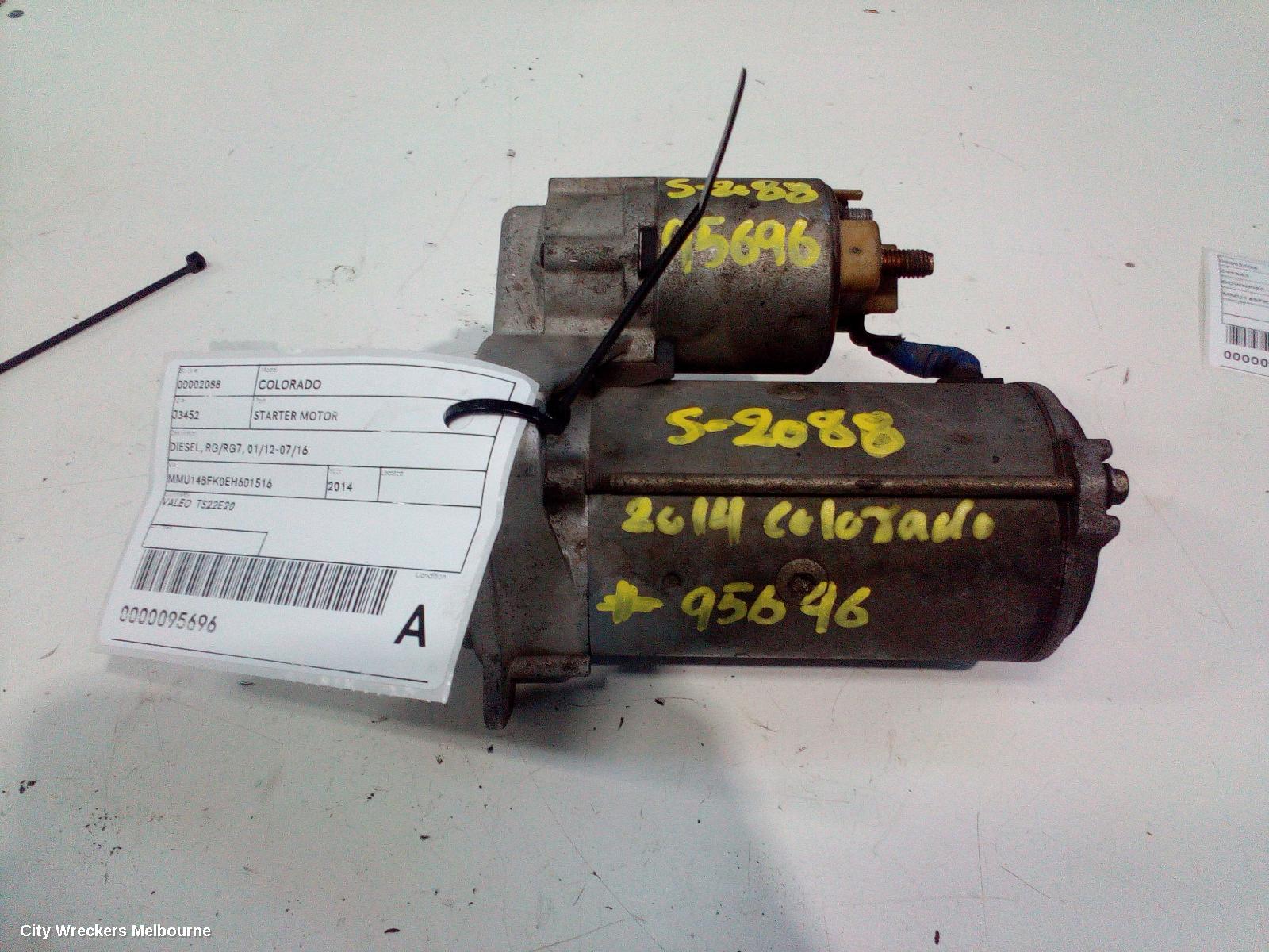 HOLDEN COLORADO STARTER, DIESEL, RG/RG7, 01/2012 - 07/2016 - Image 1