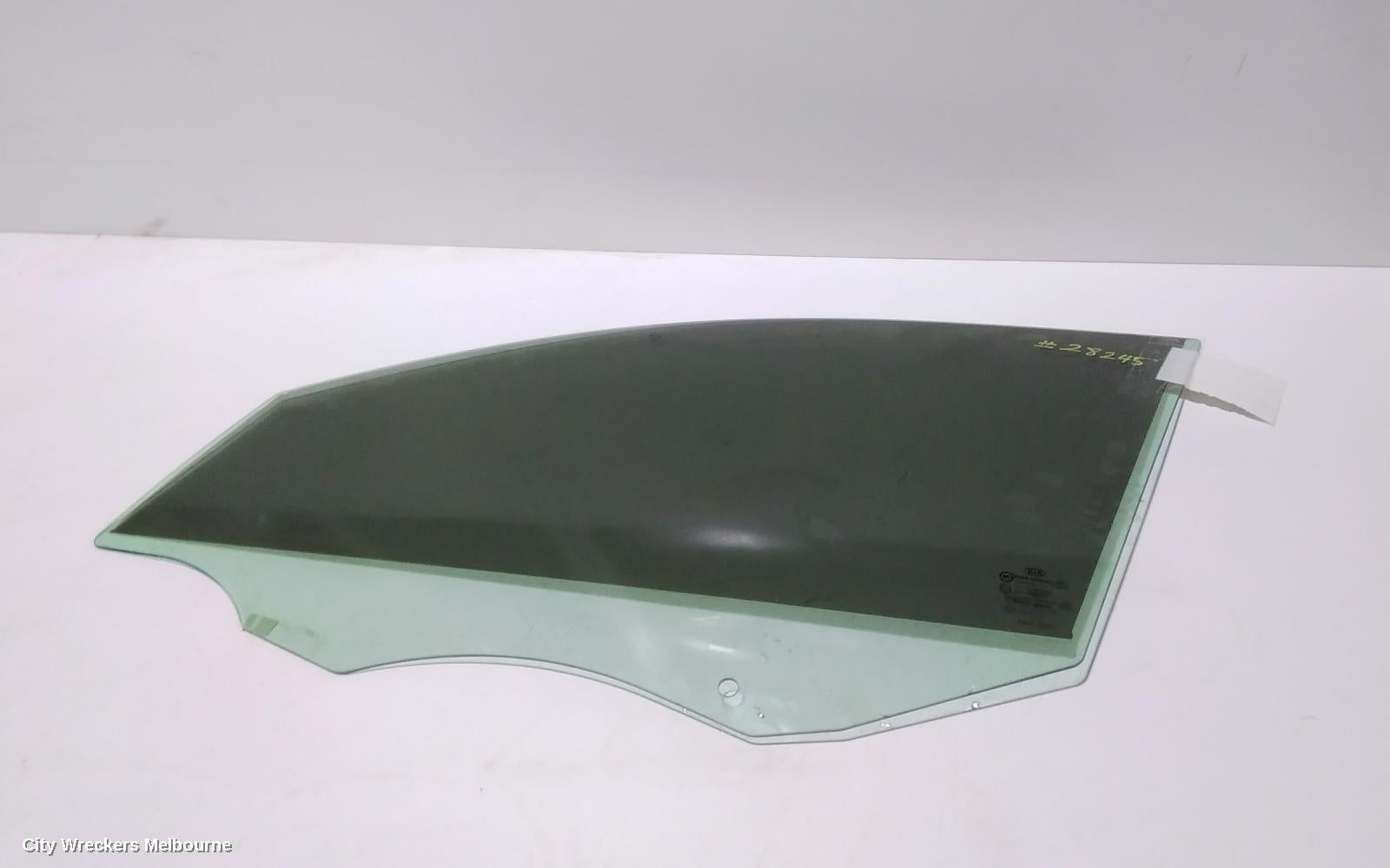 KIA SORENTO LEFT FRONT DOOR WINDOW, XM, 10/2012 - 12/2014 - Image 1