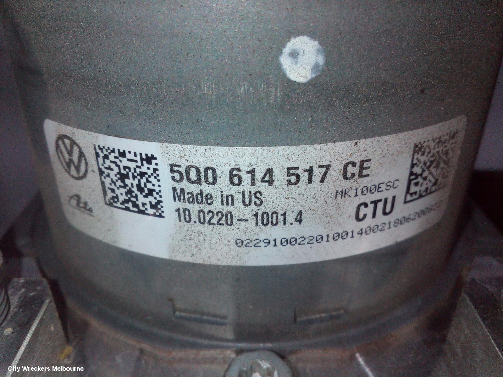 VOLKSWAGEN TIGUAN ABS PUMP/MODULATOR, P/N 5Q0614517CE, 5NA, 06/2016 ONWARDS - Image 3