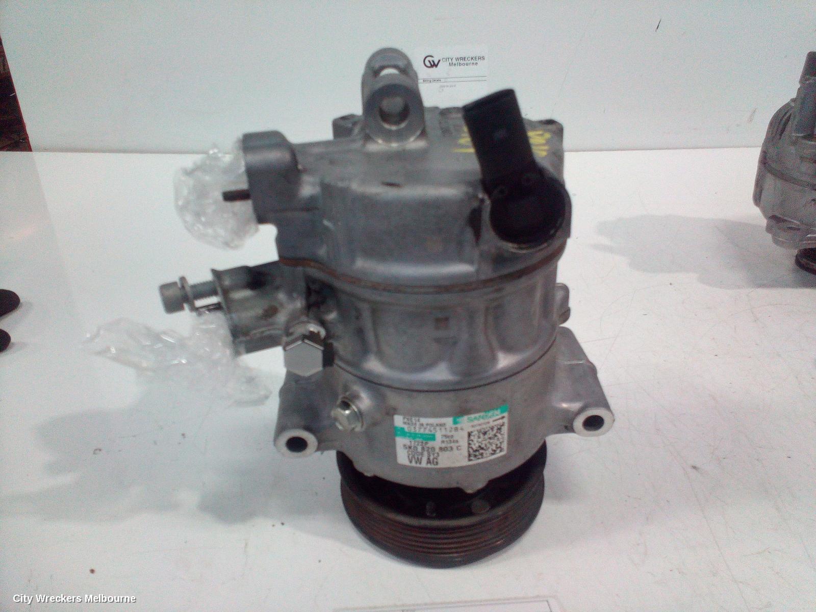 VOLKSWAGEN POLO A/C COMPRESSOR, 6R, 1.4, PETROL, TURBO/SCHARGED, 05/2010 - 05/2014 - Image 3