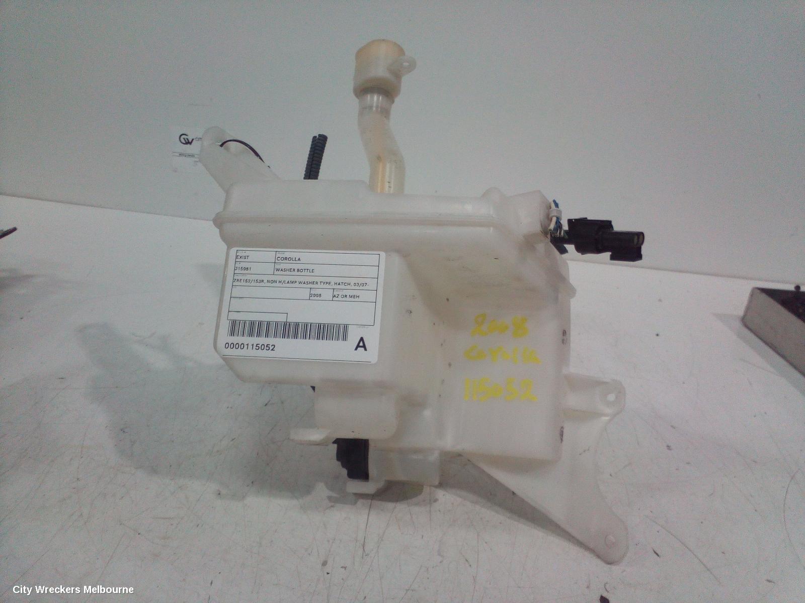 TOYOTA COROLLA WASHER BOTTLE, ZRE152/20153R, NON H/LAMP WASHER TYPE, HATCH, 03/2007 - 09/2012 - Image 2