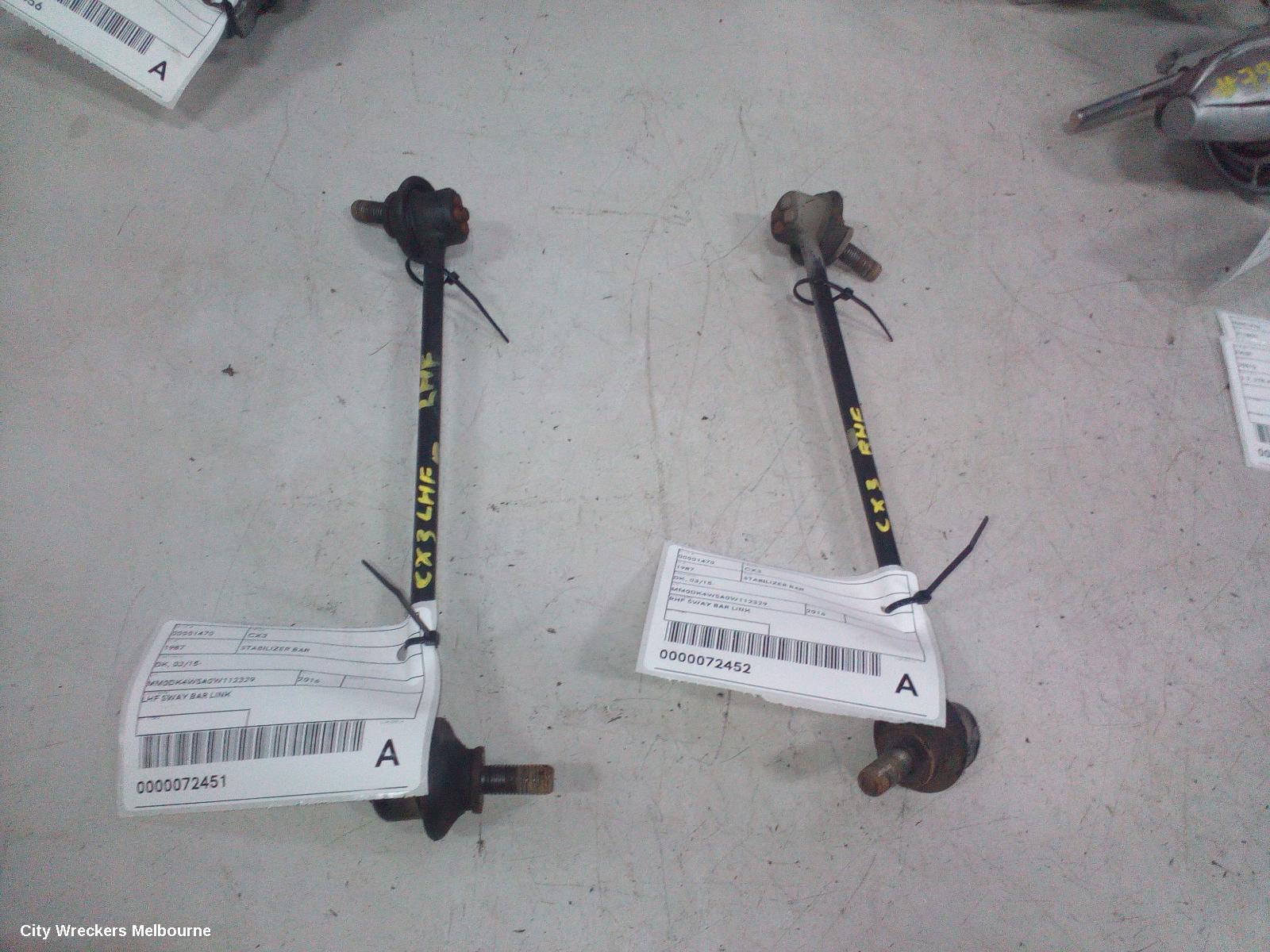 MAZDA CX3 STABILISER BAR, DK, 03/2015 ONWARDS - Image 2