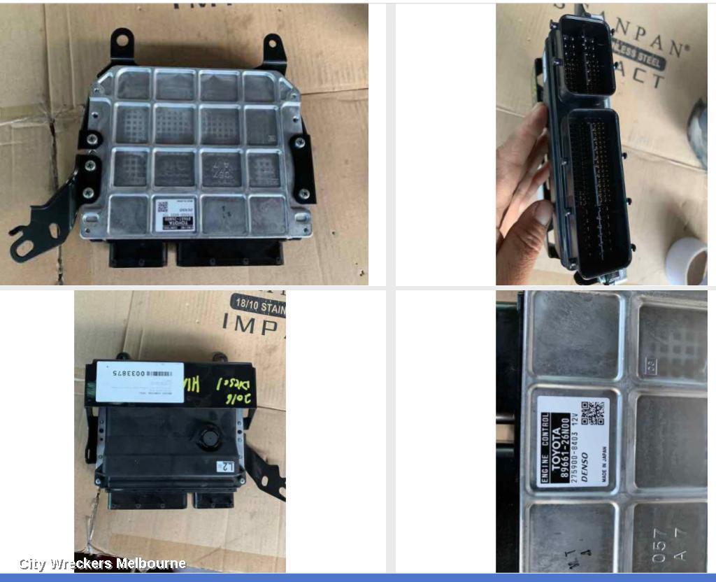 TOYOTA HIACE ECU, ENGINE ECU, 3.0, 1KD-FTV, DIESEL, P/N 89661-26N00, ECU ONLY, KDH, 09/2006 - 04/2019 - Image 1