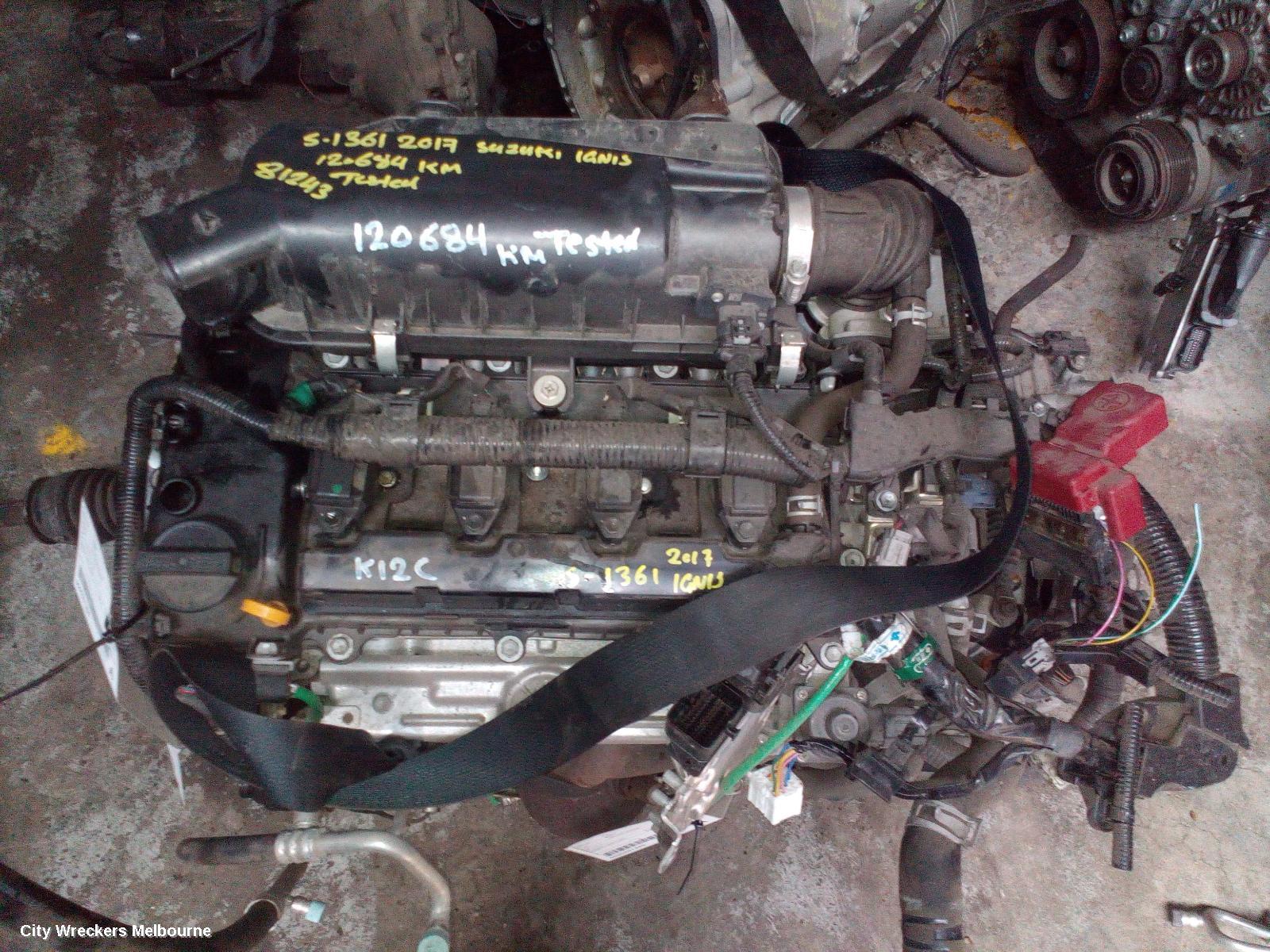 SUZUKI IGNIS ENGINE, PETROL, 1.2, K12C, MF, 11/2016 ONWARDS - Image 3