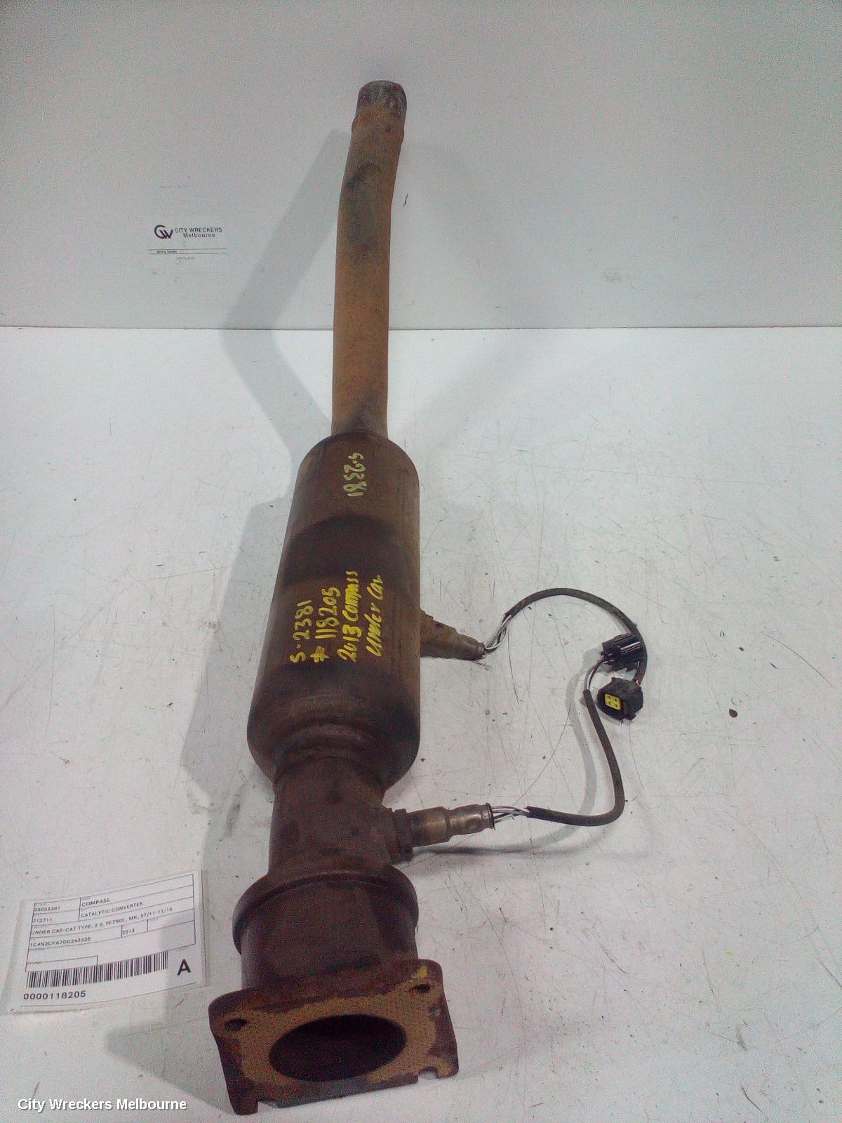 JEEP COMPASS CATALYTIC CONVERTER, UNDER CAR-CAT TYPE, 2.0, PETROL, MK, 07/2011 - 12/2016 - Image 3
