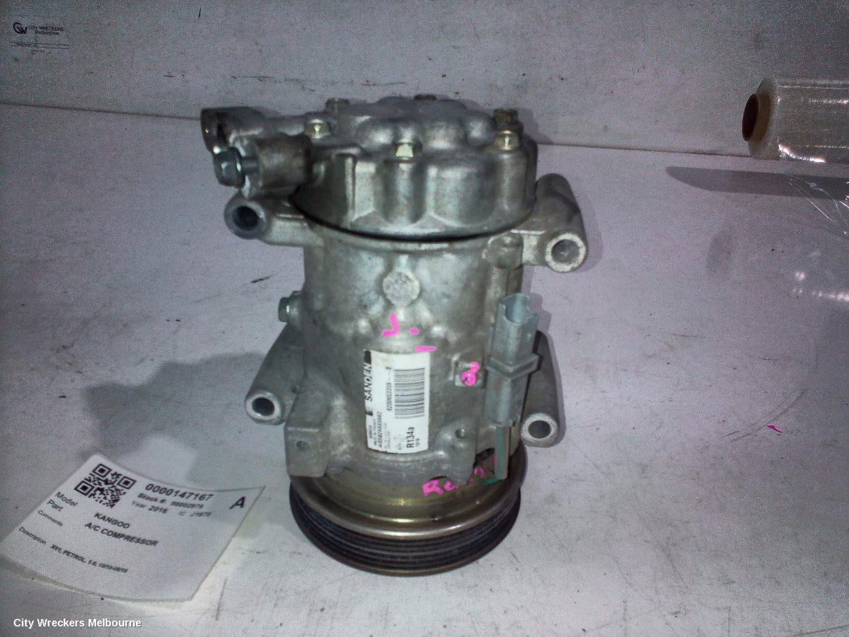 RENAULT KANGOO A/C COMPRESSOR, X61, PETROL, 1.6, 10/2010 - 06/2016 - Image 1