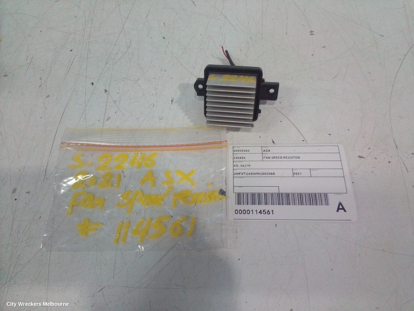 MITSUBISHI ASX FAN SPEED RESISTOR, XD, 06/2019 ONWARDS - Image 1