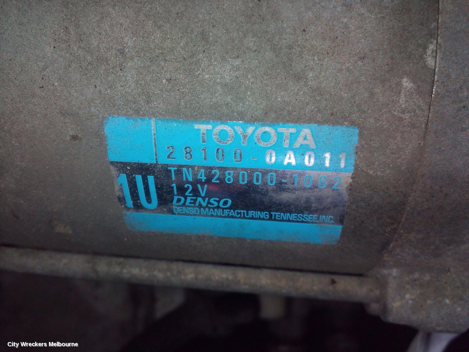 TOYOTA KLUGER STARTER, PETROL, 3.5, 2GR-FE, GSU50/GSU55, 03/2014 - 10/2016 - Image 1
