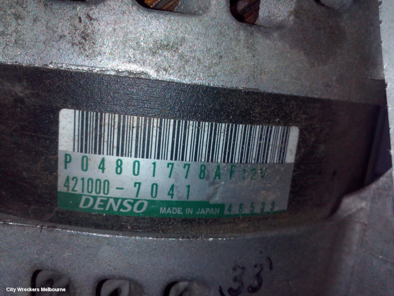JEEP GRANDCHEROKEE ALTERNATOR, PETROL, 3.6, WK, 04/2013 - 09/2016 - Image 1