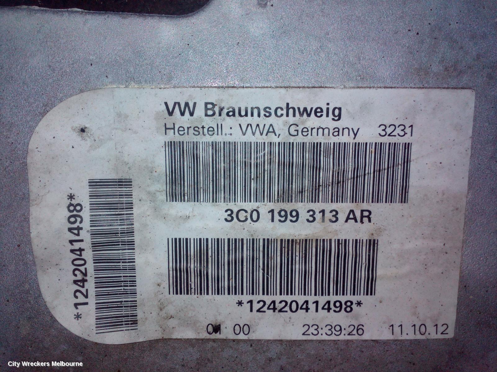 VOLKSWAGEN TIGUAN FRT XMEMBER/CRADLE, 5N, AWD, REAR SUSPENSION CROSSMEMBER, 07/2011 - 08/2016 - Image 1