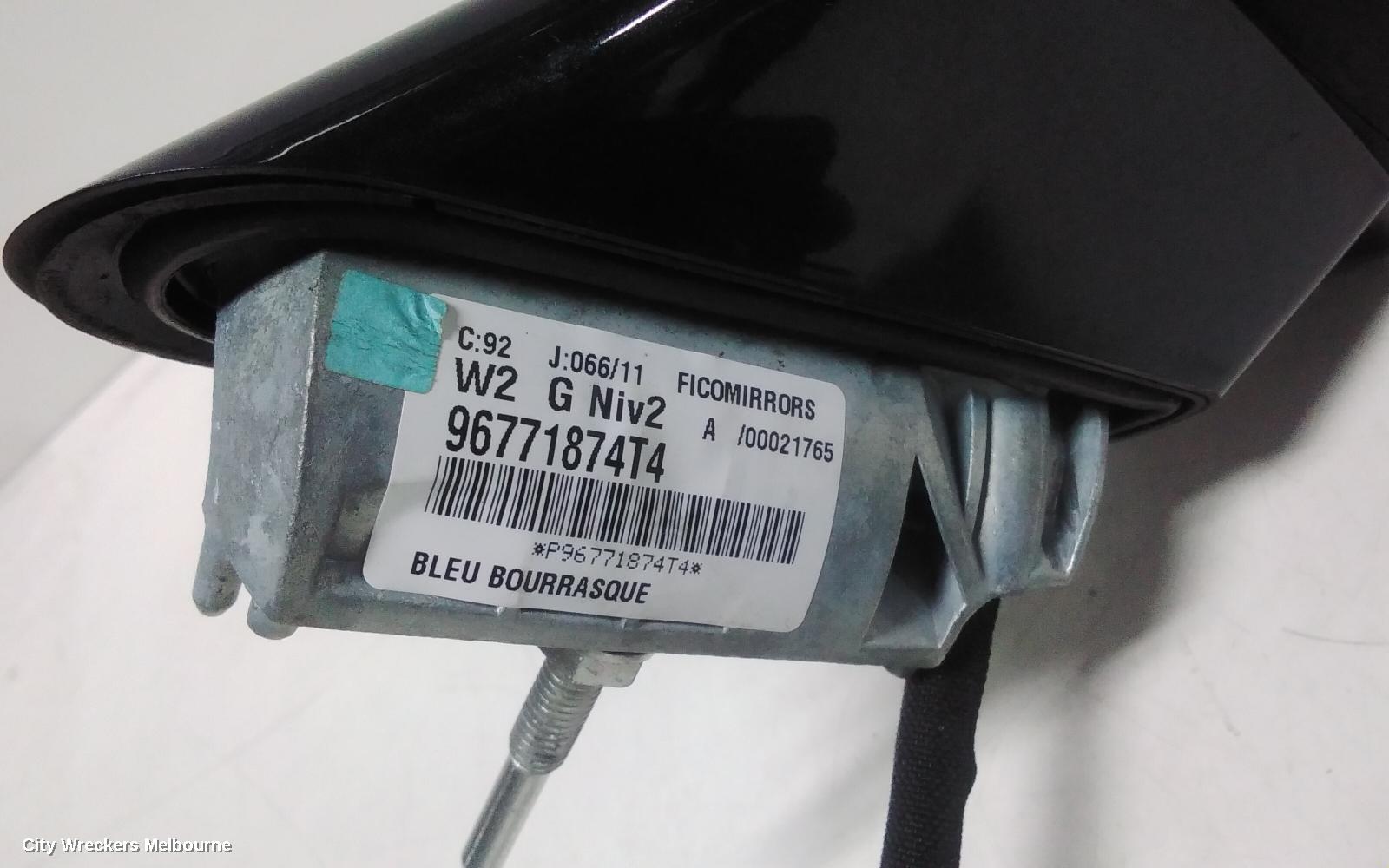 PEUGEOT 508 LEFT DOOR MIRROR, ELECT ADJ, HEATED, NON MEMORY & NON BLIND SPOT MONITOR TYPE, 07/2011 - 12/2017 - Image 3