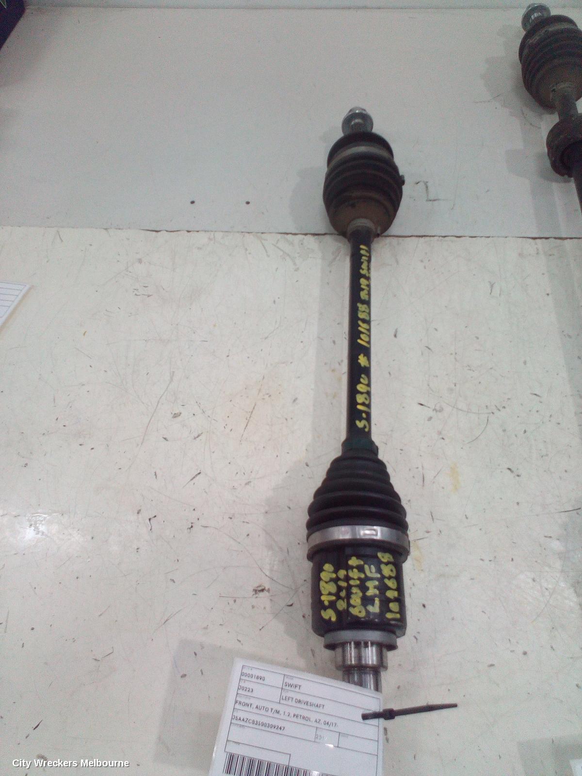 SUZUKI SWIFT LEFT DRIVESHAFT, FRONT, AUTO T/M, 1.2, PETROL, AZ, 04/2017 ONWARDS - Image 2