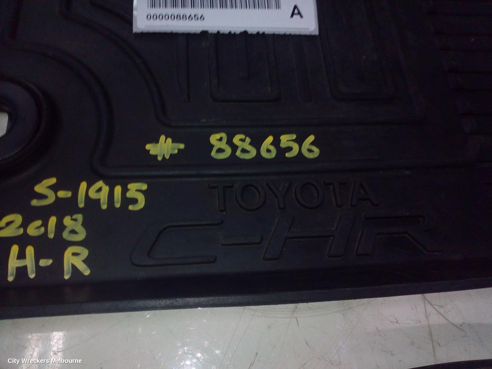 TOYOTA C-HR FLOOR MATS, GEN 1, 12/2016 - 09/2023 - Image 2