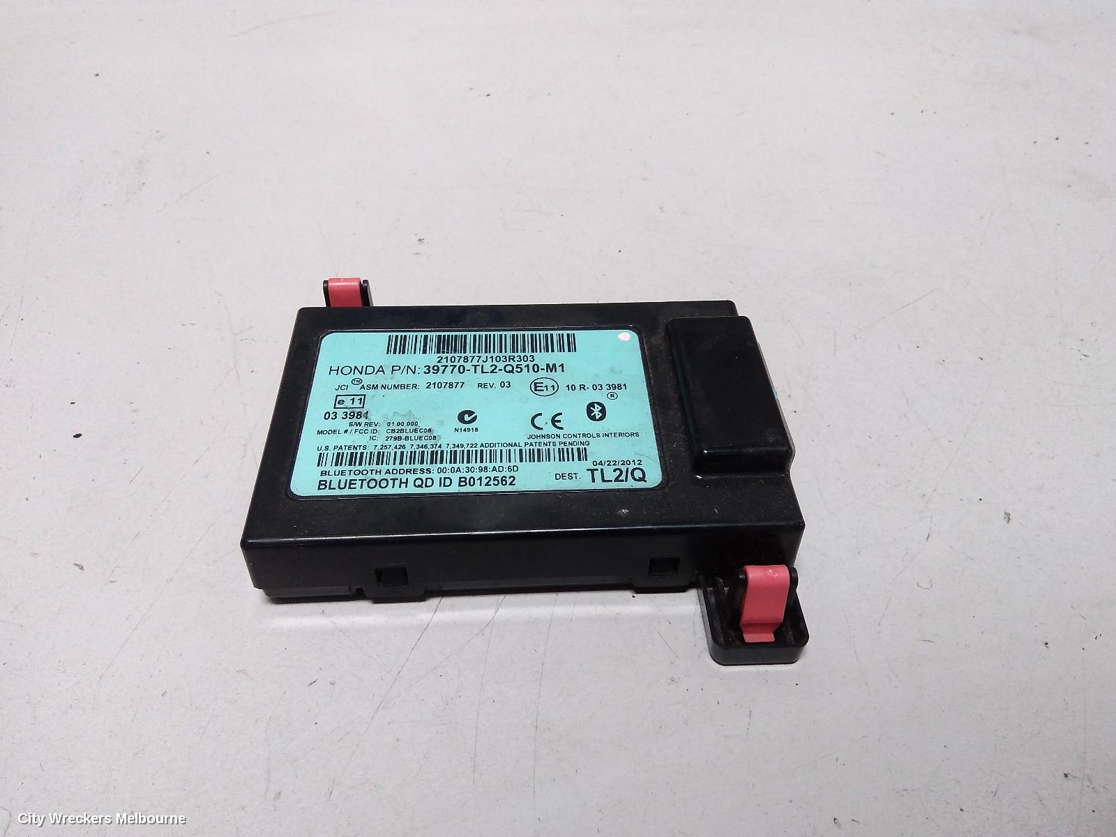 HONDA ACCORD, 8TH GENERATION 02/2008 - 04/2013, HONDA ACCORD EURO - BLUETOOTH MODULE: 74480 - Image 2