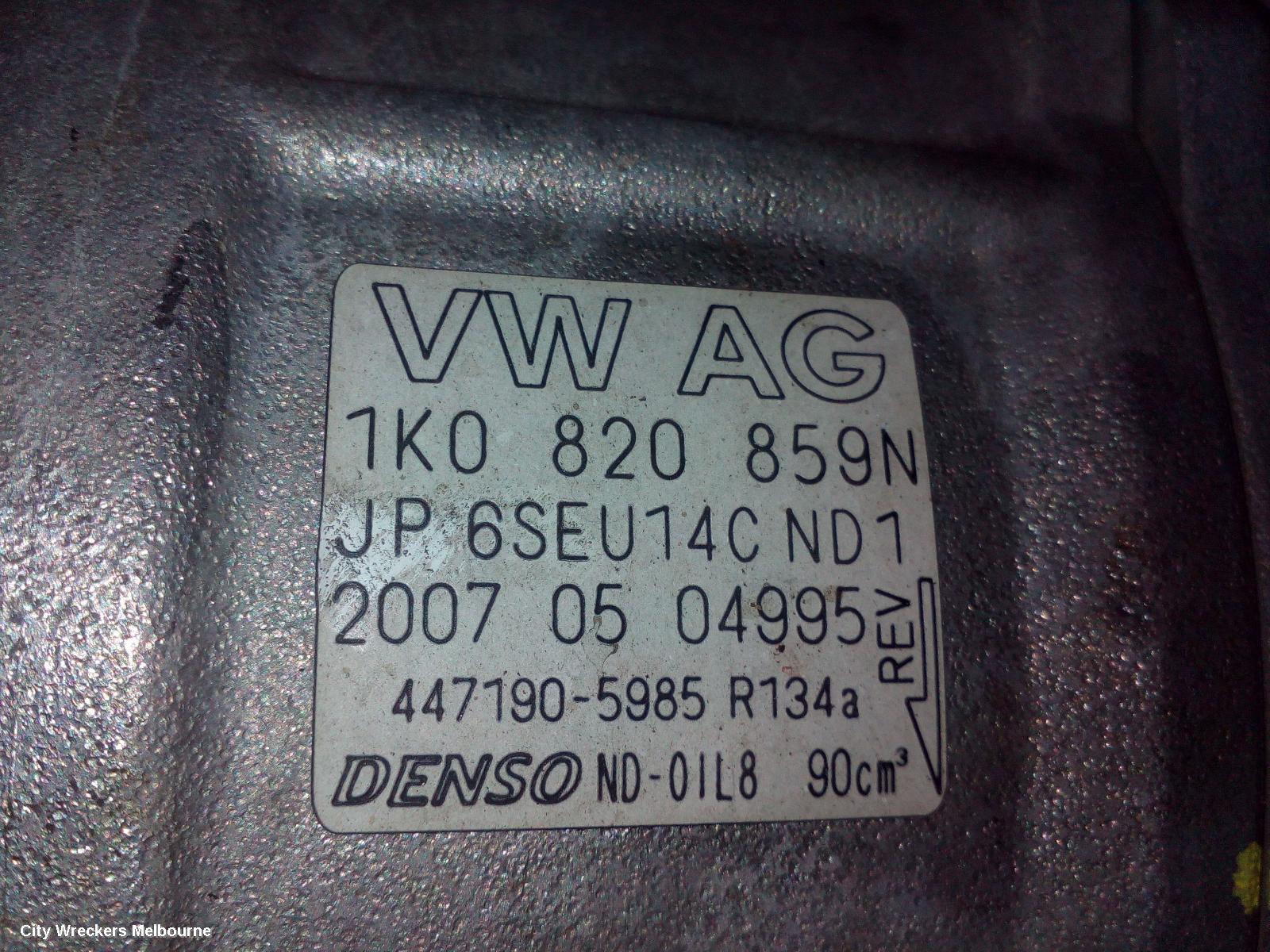 AUDI TT A/C COMPRESSOR, 8J, PETROL, DENSO BRAND (6SEU14C), 09/2006 - 12/2014 - Image 1